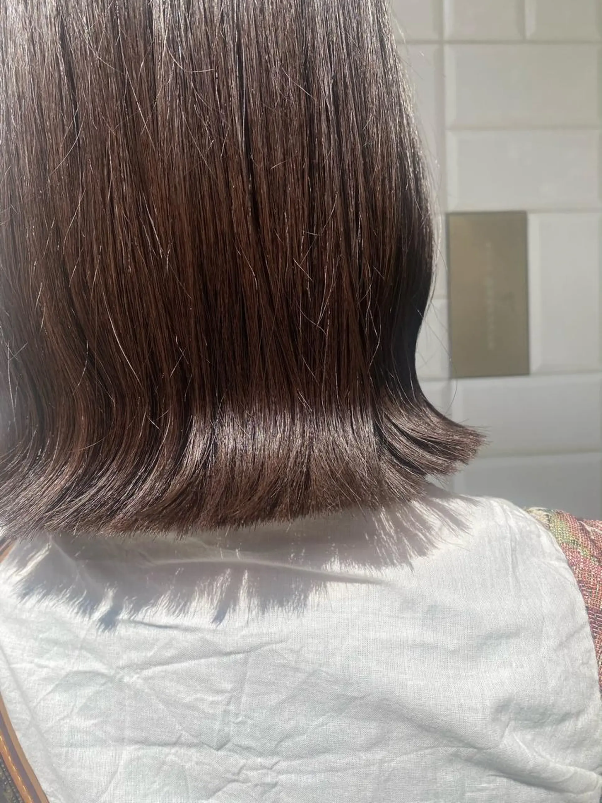 ミディアム ボブ アオイ🩵暖色 /まろやかカラーのヘアスタイル