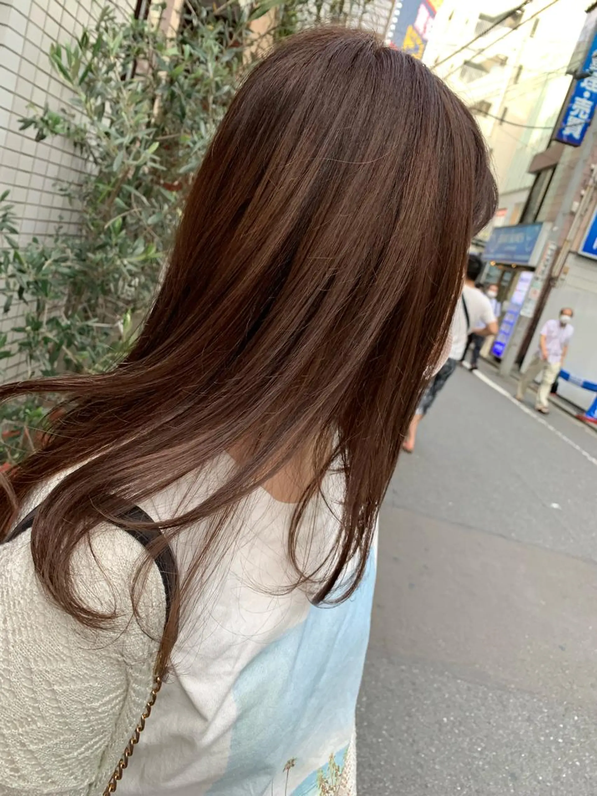 セミロング カラー ヘアアレンジ 🫧透明感カラー/ ボブ/小笠原汐海🪽のヘアスタイル