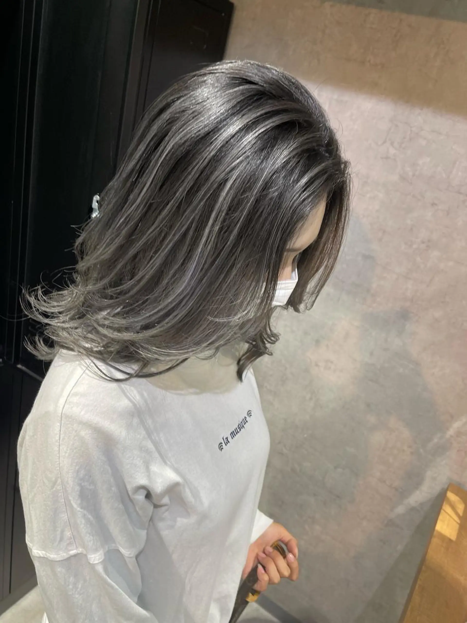 ミディアム カラー ヘアアレンジ ハイライトカラー ハイライト ヘアカラー 松井那津子 /ハイライトブリーチのヘアスタイル