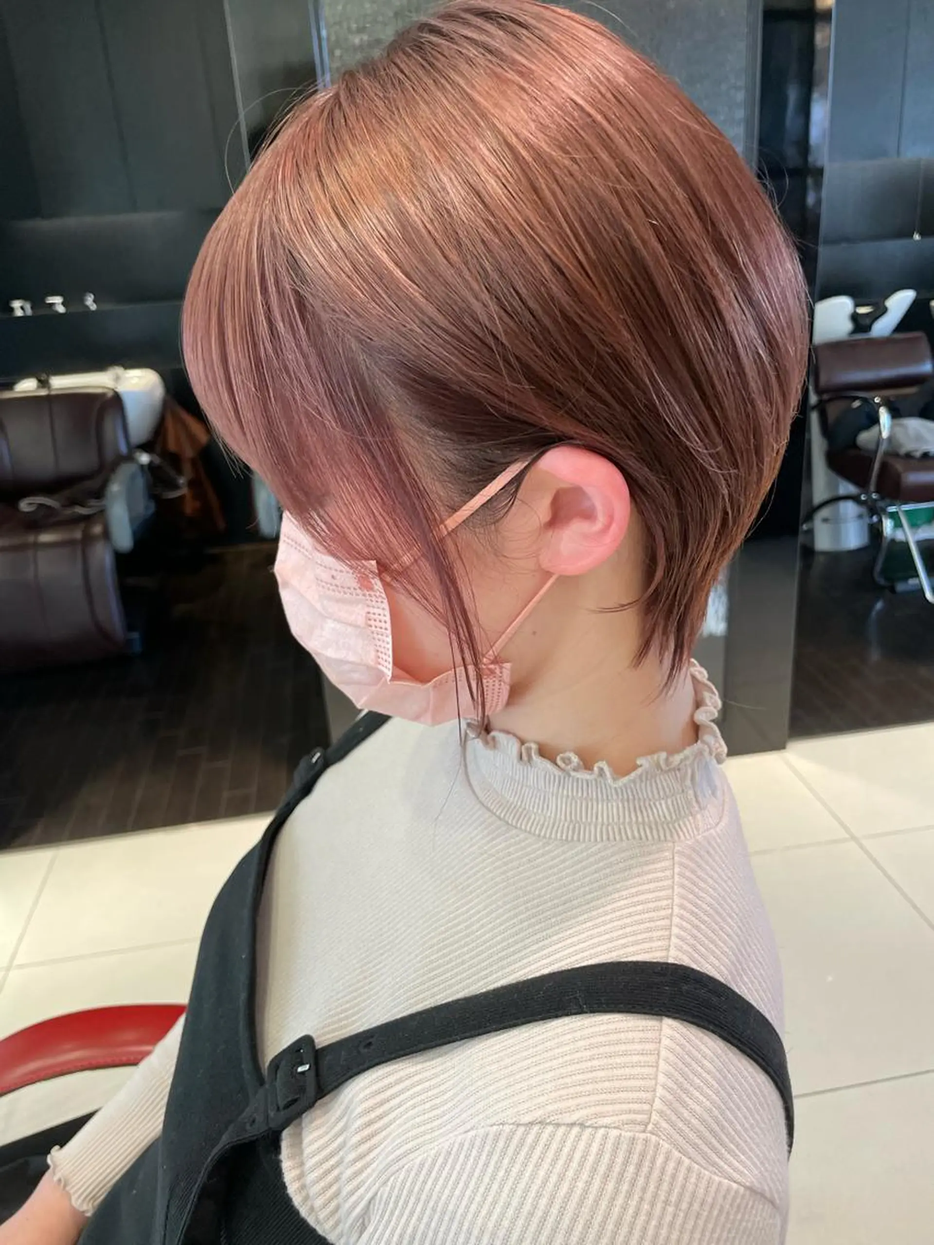 ショート カラー 丸みショート ショートヘア 横倉 宏樹のヘアスタイル