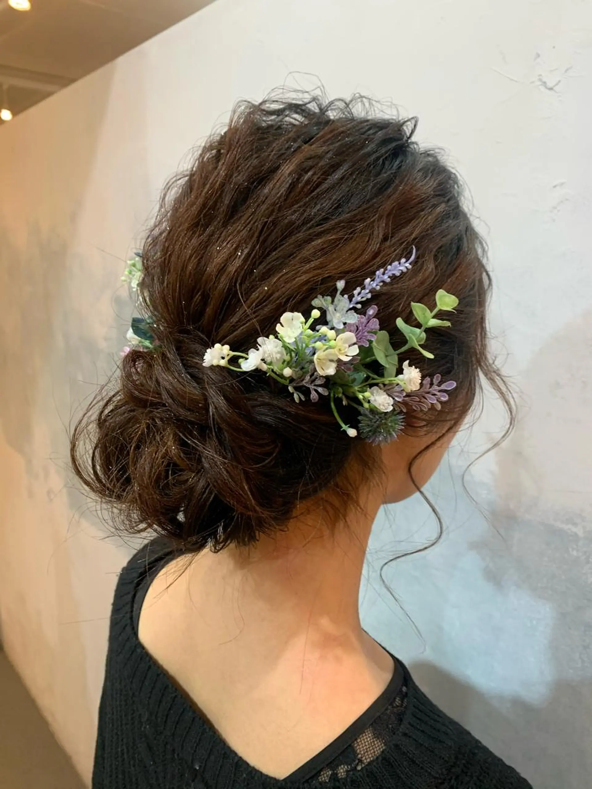 セミロング ヘアアレンジ ヘアセット 🍑艶髪✖️暖色系 ✨momoka🍑のヘアスタイル