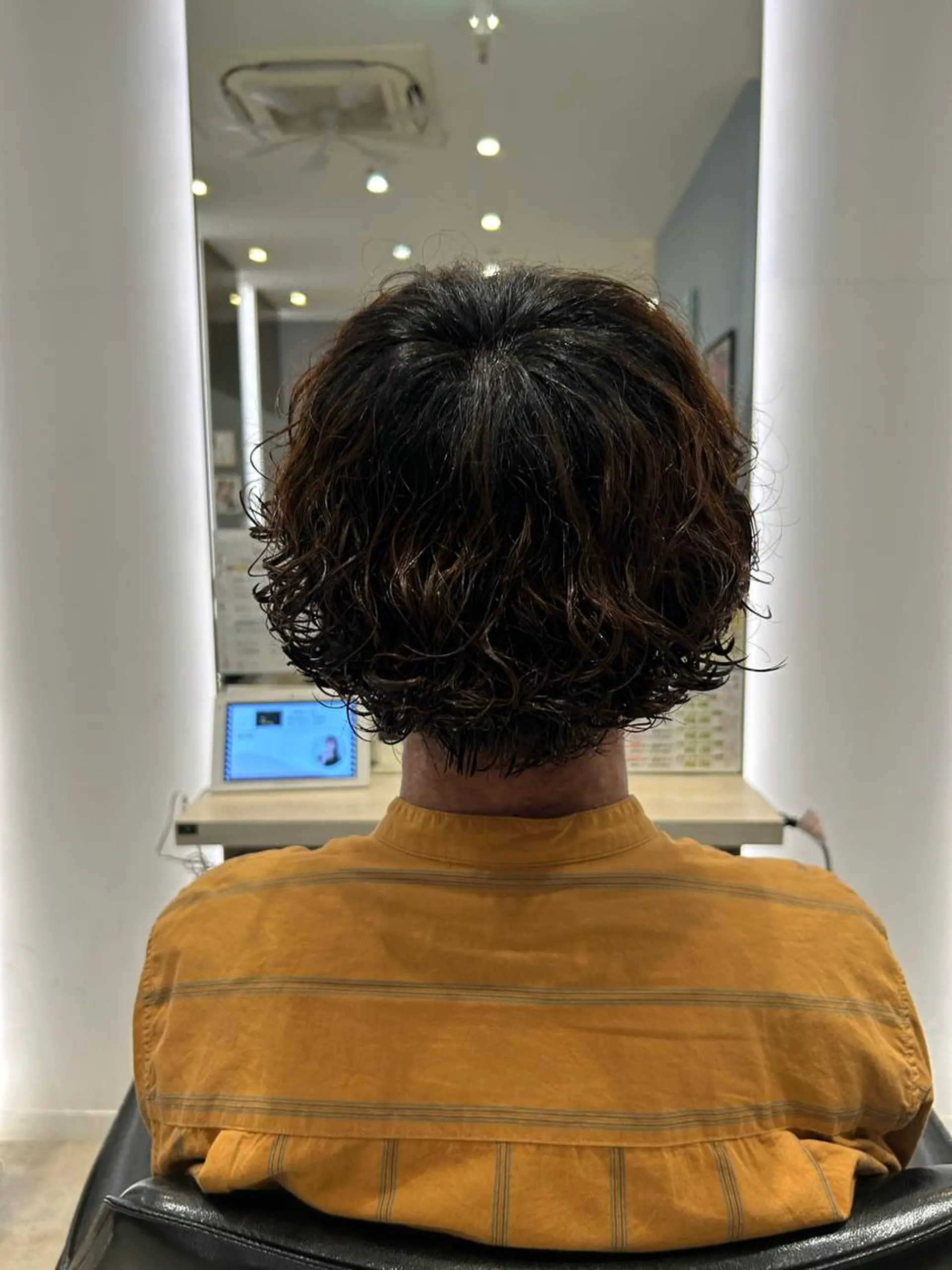 パーマ メンズ メンズパーマ 立川/ハイトーン/ 髪質改善/田中柚のヘアスタイル