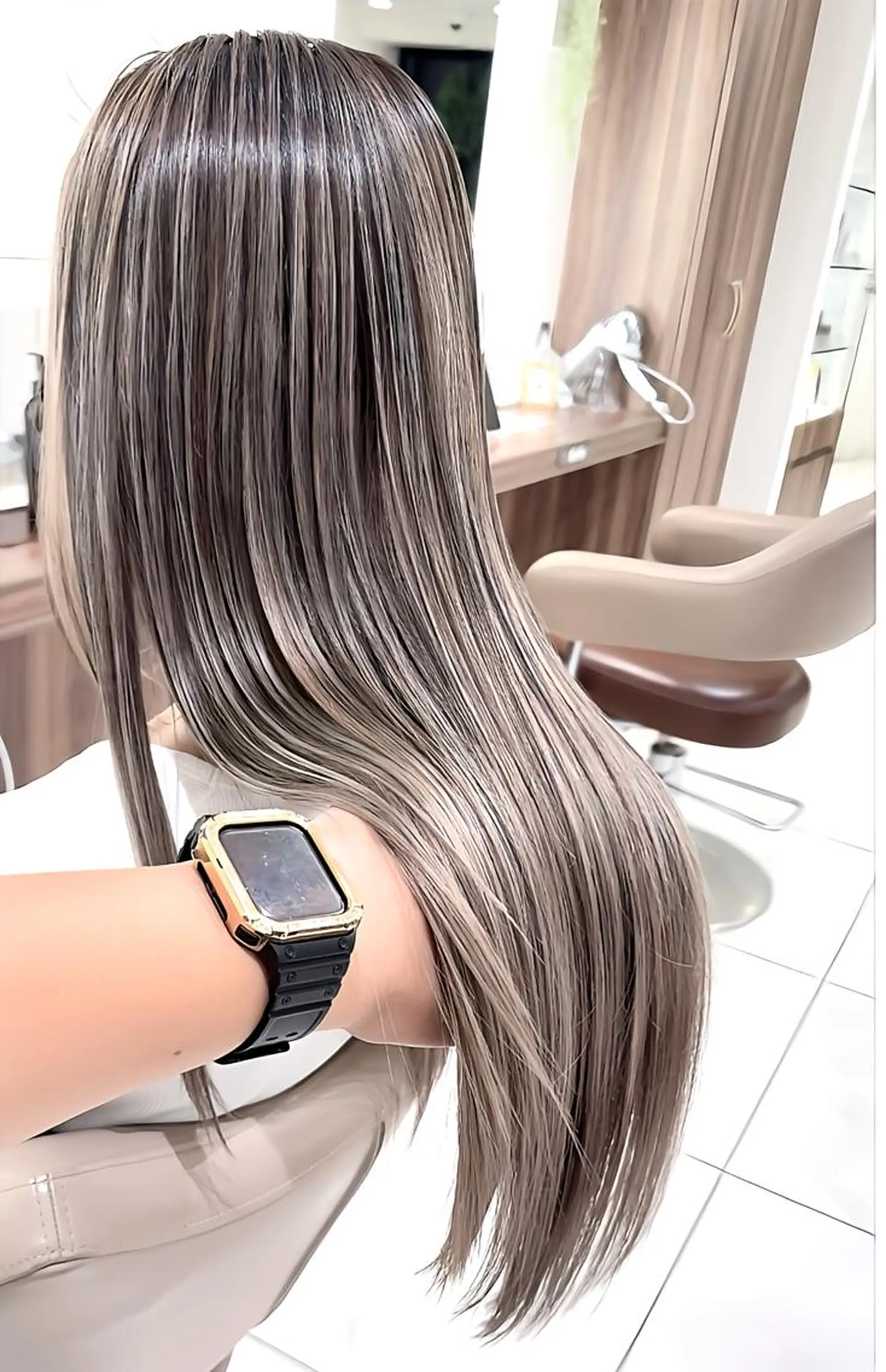 ロング カラー バレイヤージュ 髪質改善 レイヤーカット ヘアカラー トリートメント 大宮/バレイヤージュ 髪質改善/澤田隆誠のヘアスタイル