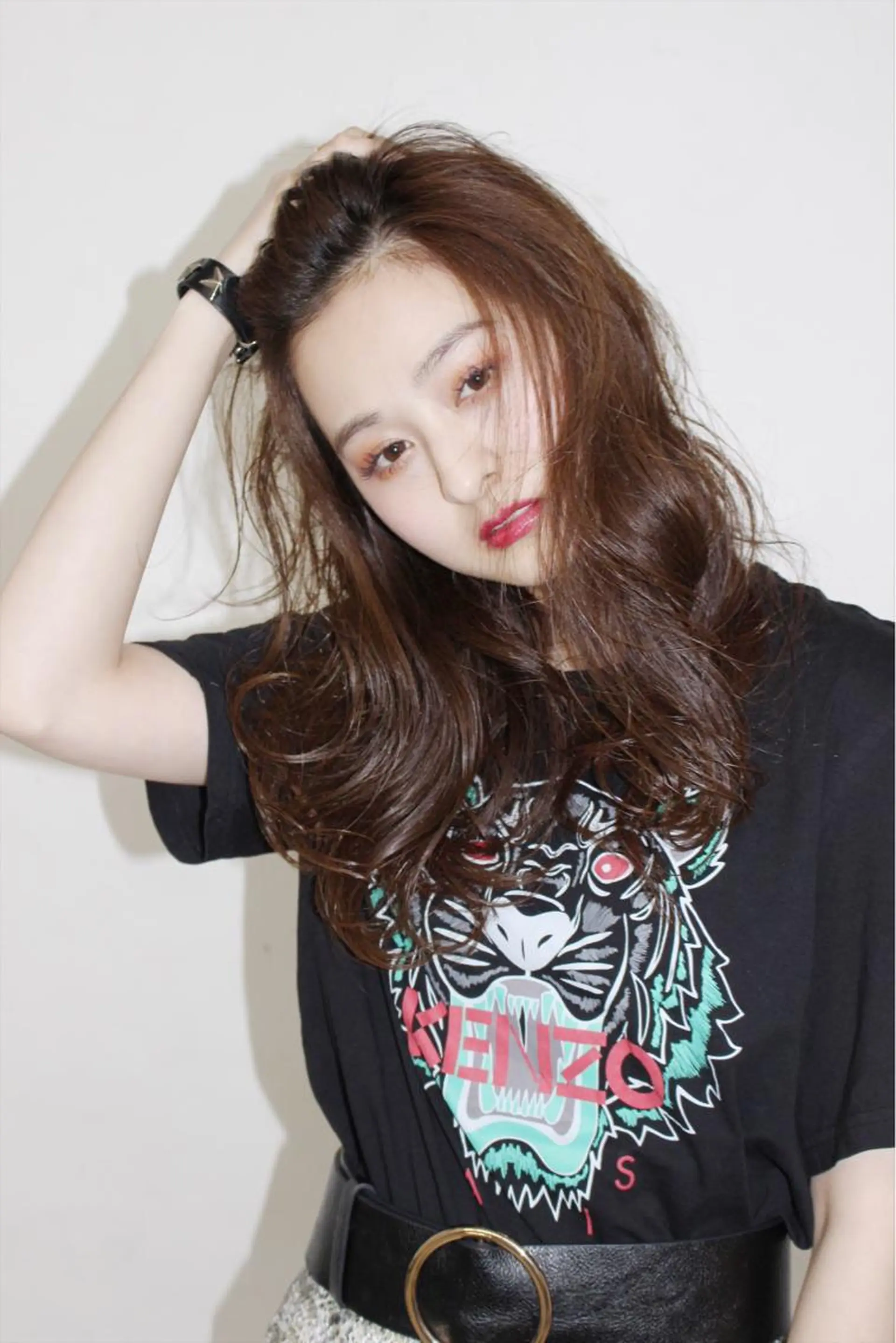 ミディアム カラー カラーモデル募集中 美容室ハピスのヘアスタイル