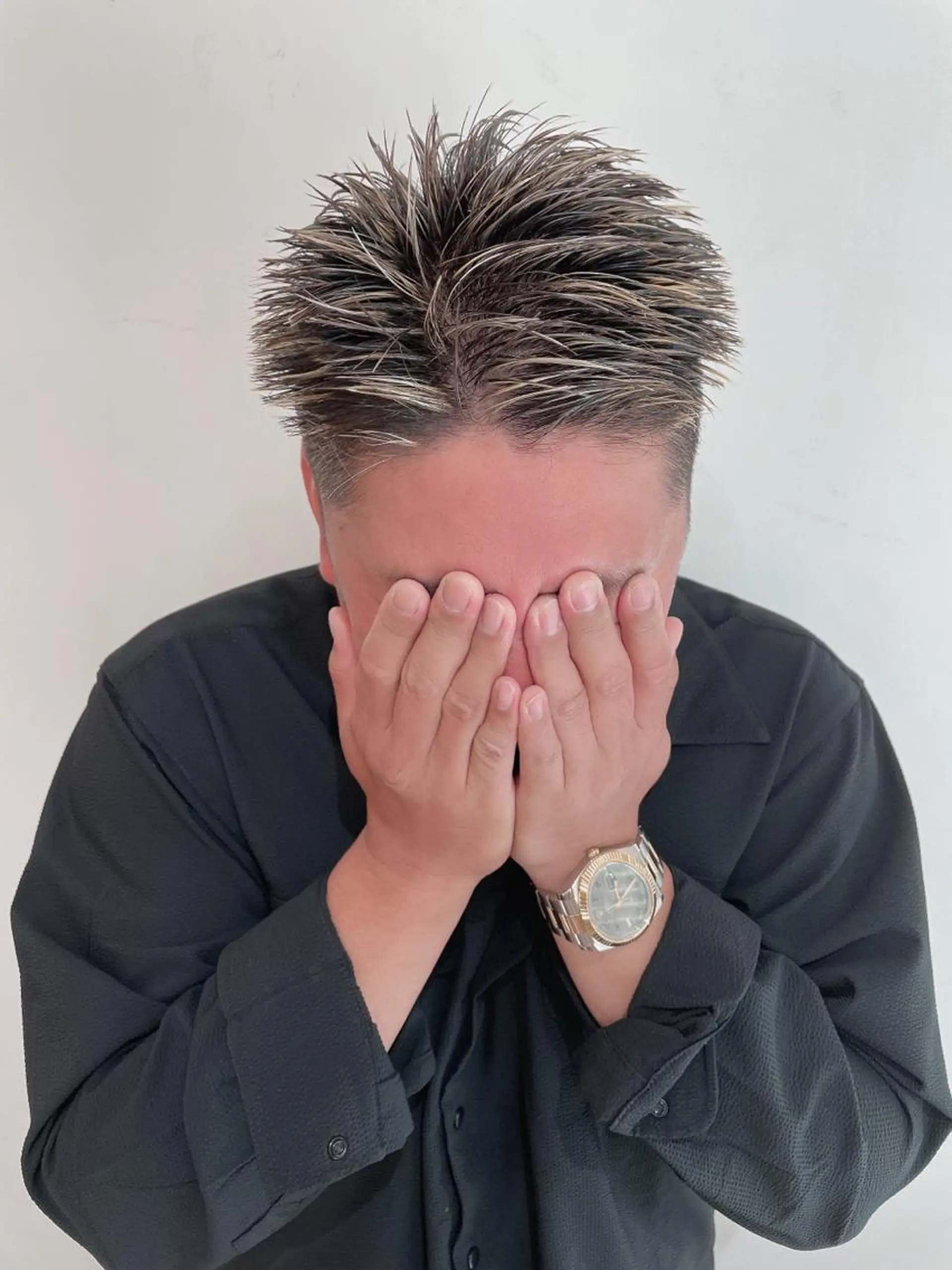 カラー メンズ メンズメッシュ 刈り上げ メッシュ カット ヘアカラー トリートメント 🦖鶴岡香純🦖 5/1から復帰しますのヘアスタイル