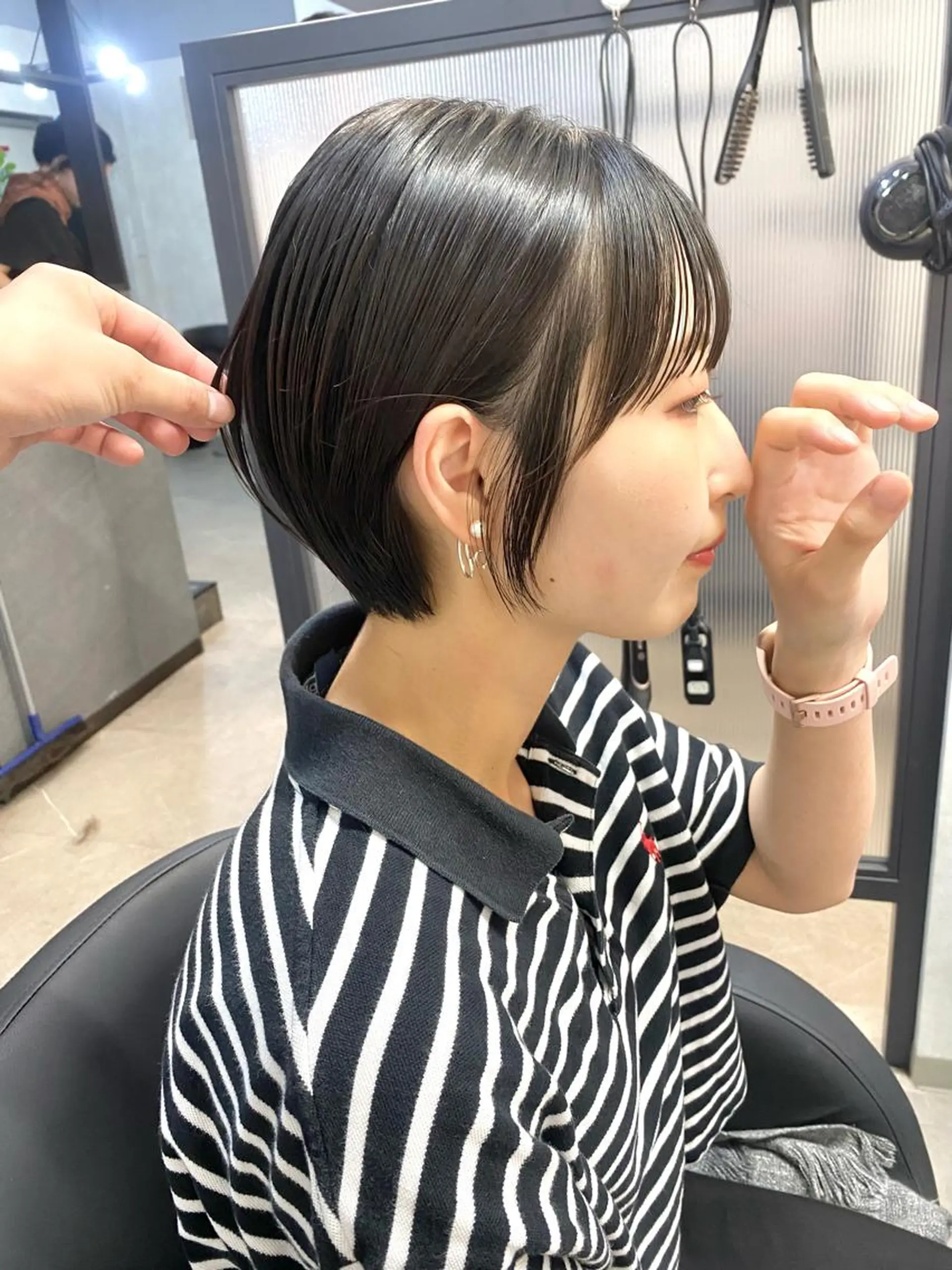 ショート カラー 🟩白髪ぼかし/ボブ /ショートヘア/大司のヘアスタイル