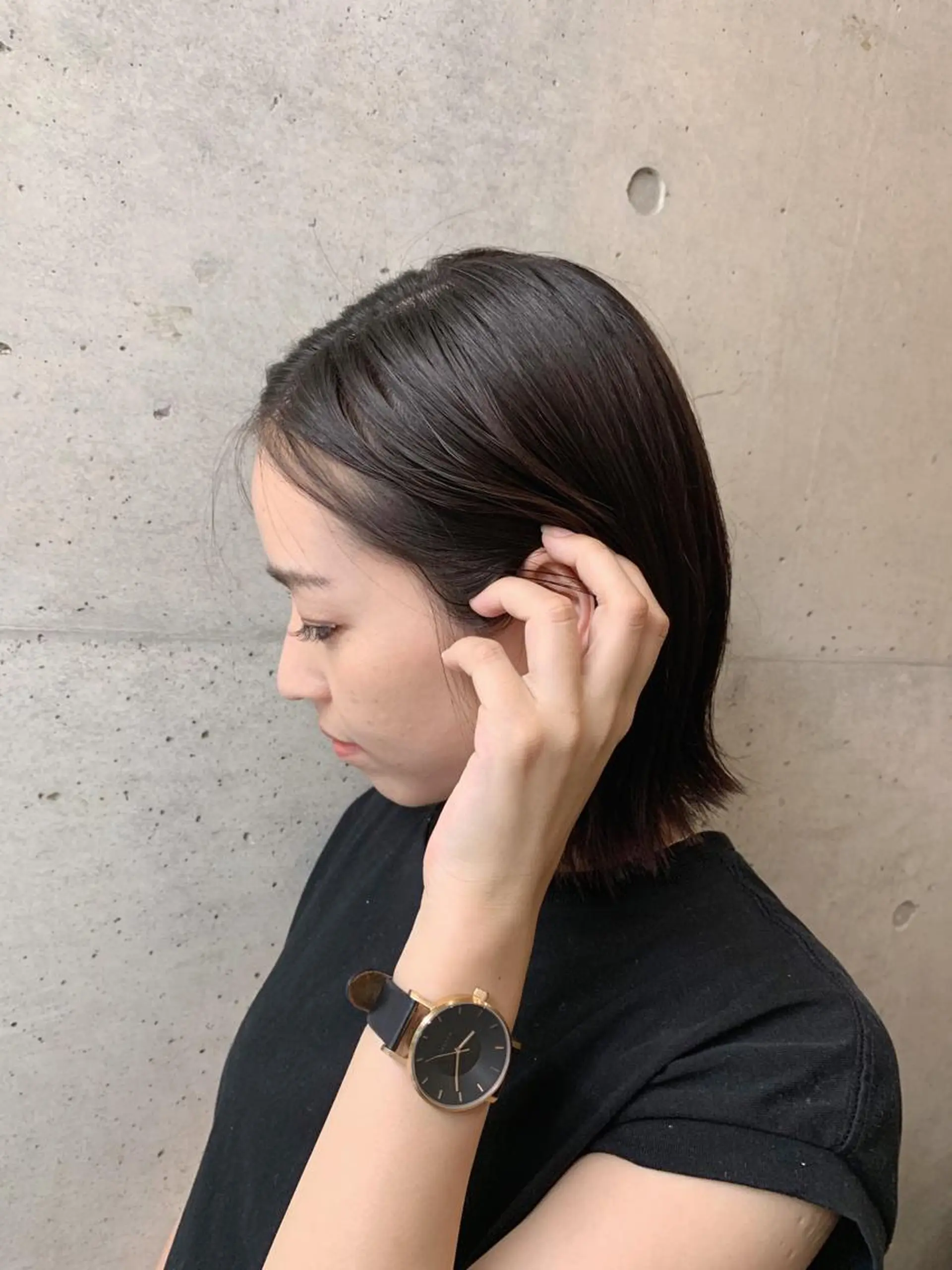 ミディアム ボブ Libre 西野圭一のヘアスタイル