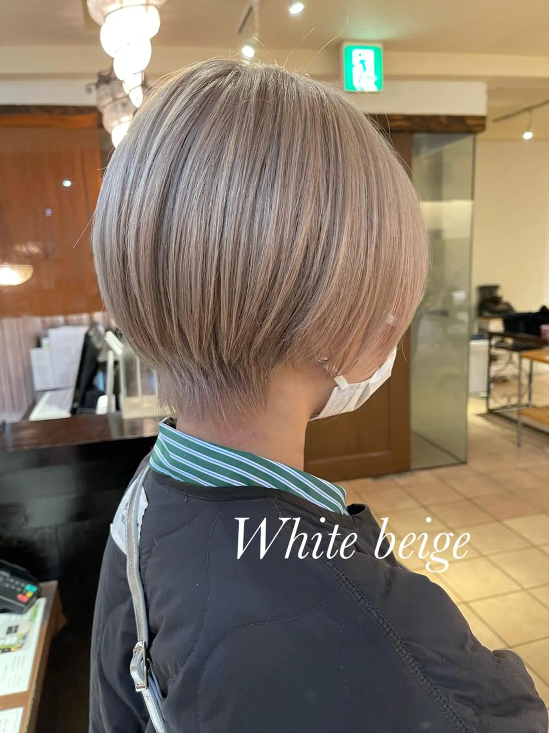 ショート カラー ブリーチ カット ヘアカラー トリートメント 海外レイヤー/ レイヤーカット/和田のヘアスタイル