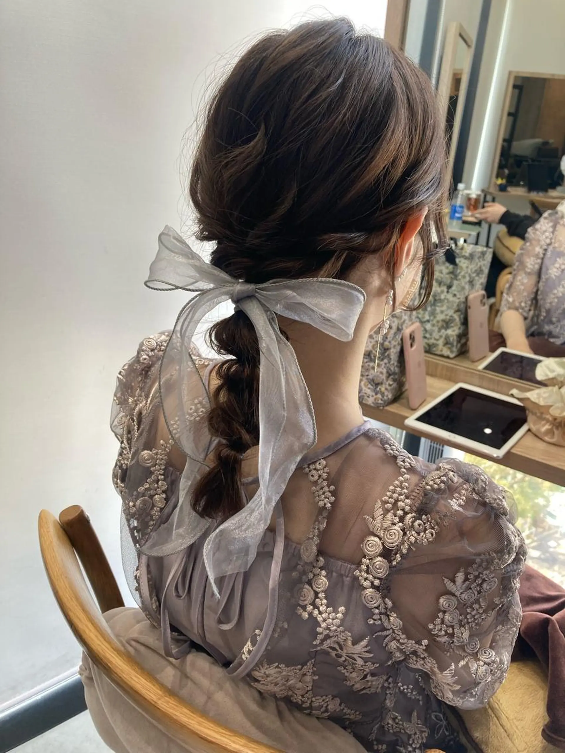 ミディアム ヘアセット ✨色持ちの良い艶 カラー✨蟹江真世のヘアスタイル