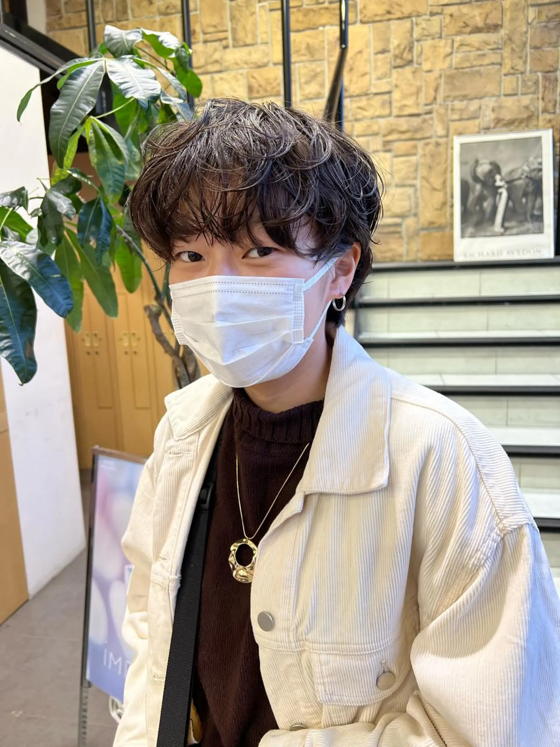 ショート パーマ 韓国🩶Y2Kネイル 💫くれはのネイルデザイン