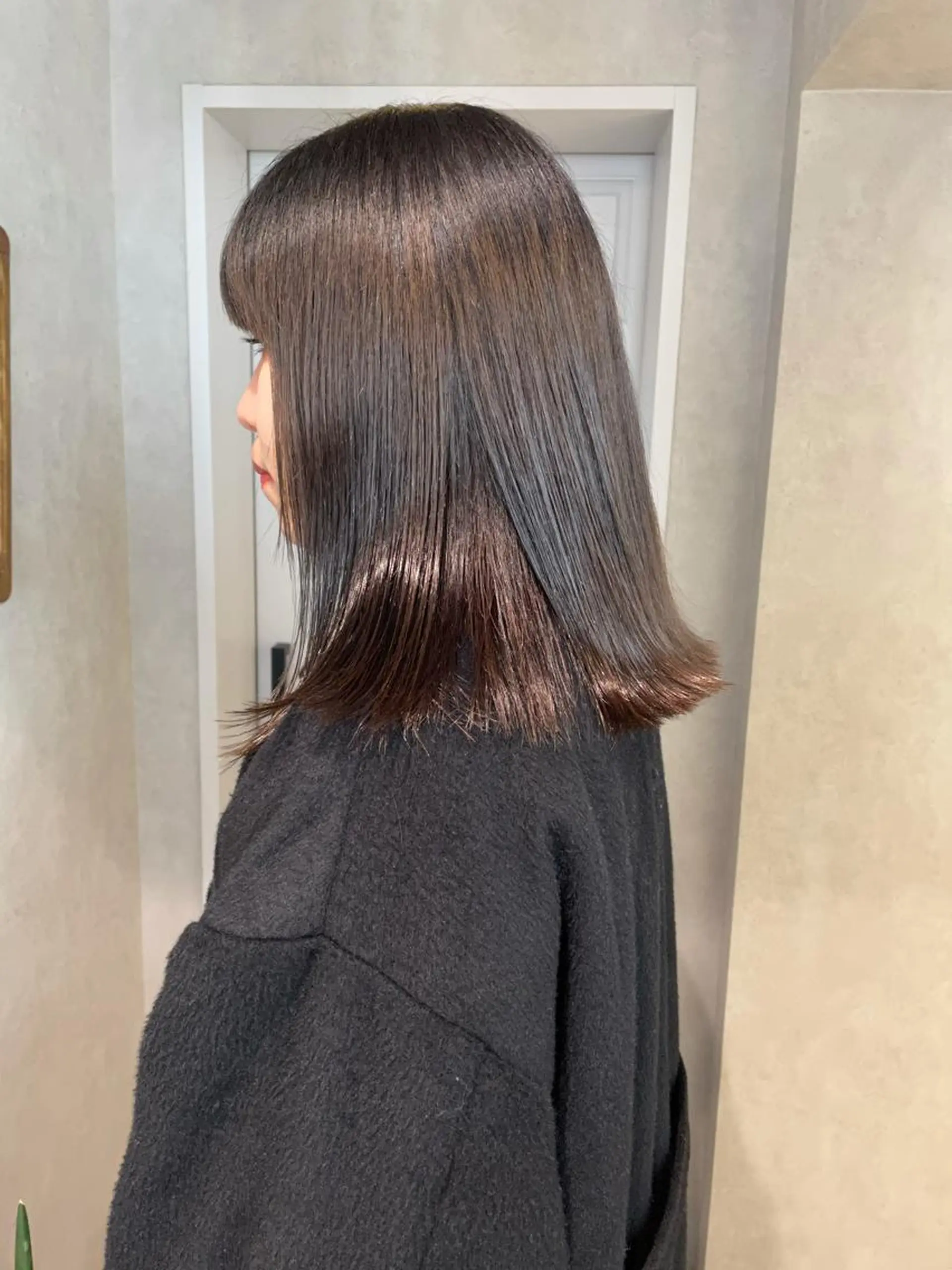 ミディアム カラー ブラウンカラー ヘアカラー ナチュラル透明感🌱 小山美樹子のヘアスタイル