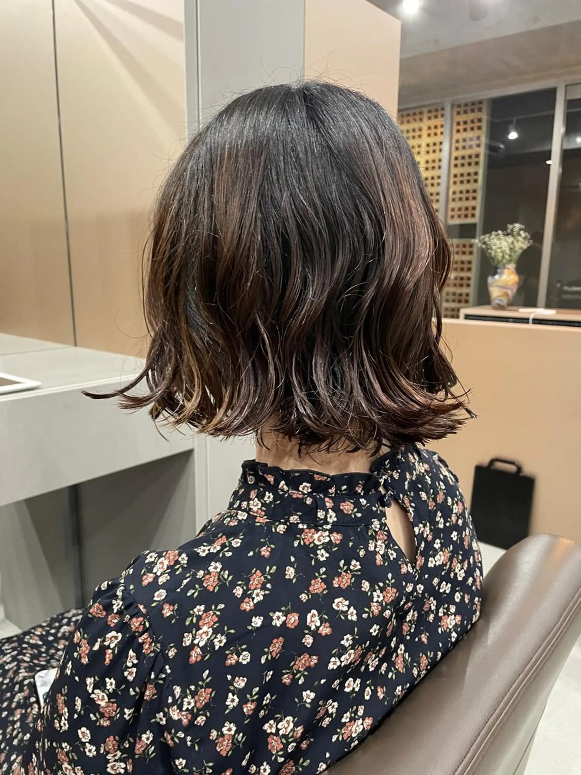 ミディアム カラー パーマ 吉田一輝 外国人パーマのヘアスタイル