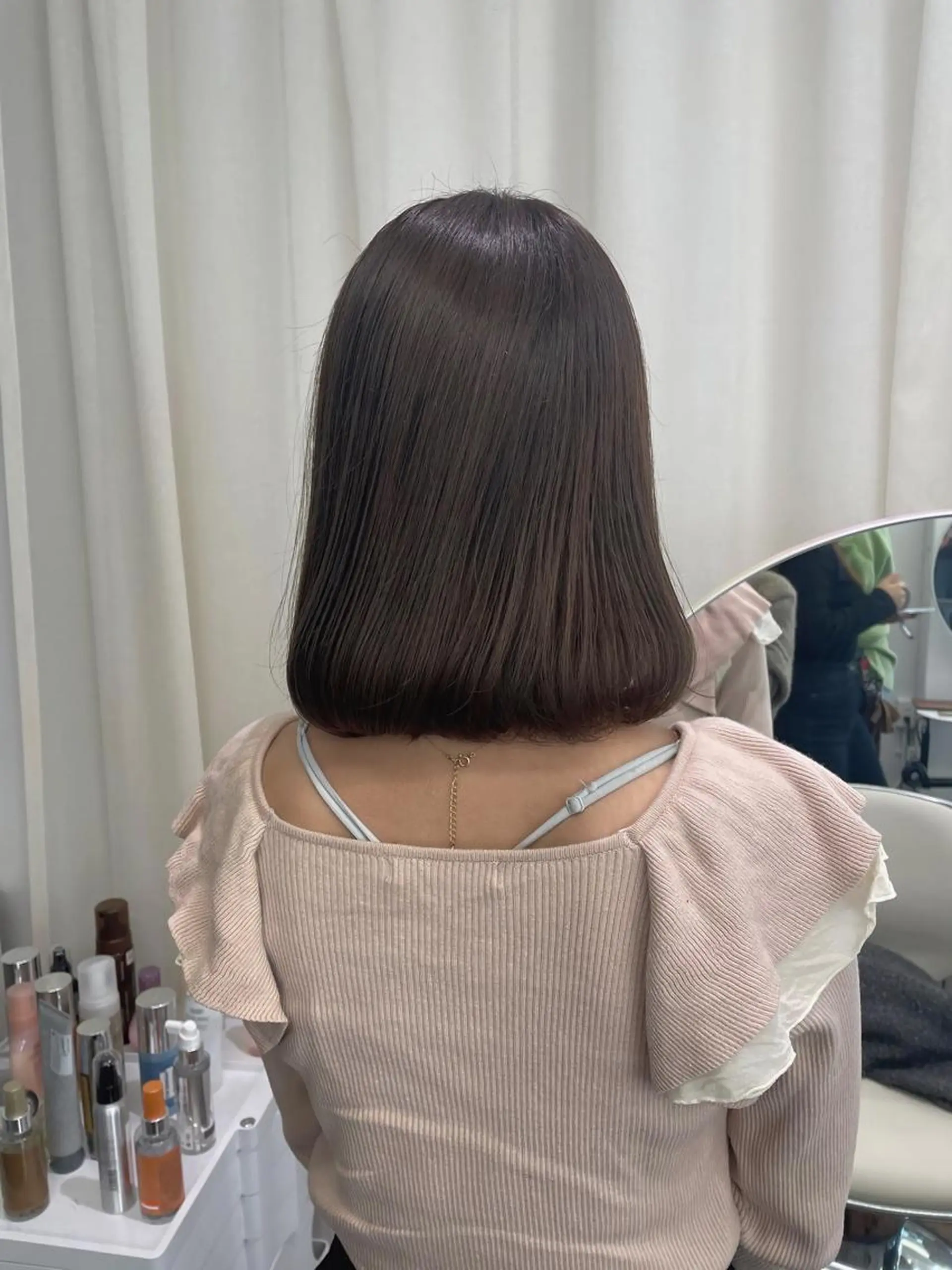 ミディアム カラー ラベンダーカラー カット ヘアカラー トリートメント レイヤーカット🎀 kanaのヘアスタイル
