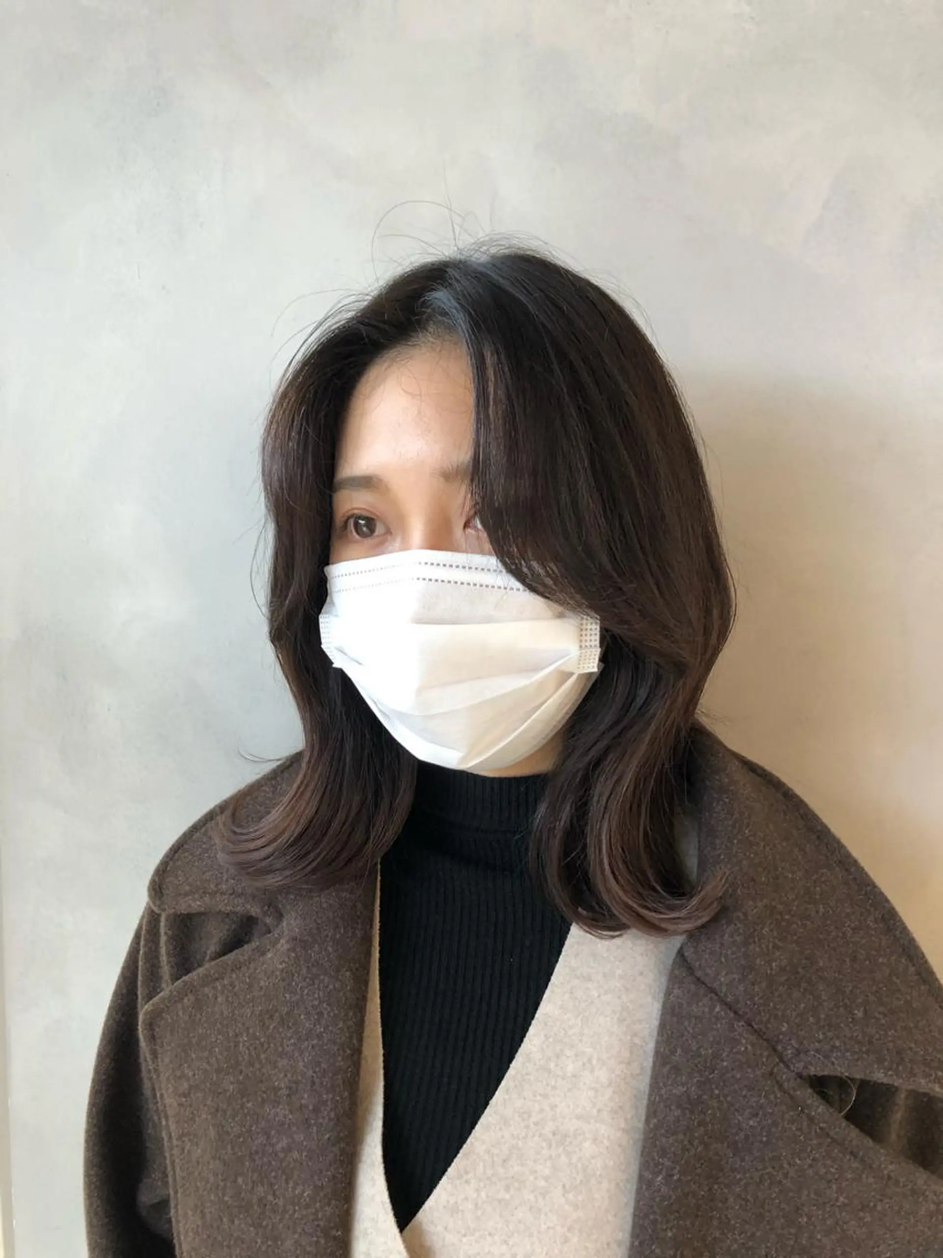 ミディアム くびれヘア 韓国風ヘア ❤︎︎韓国ヘア❤︎︎ 𝑺𝒉𝒊𝒉𝒐のヘアスタイル