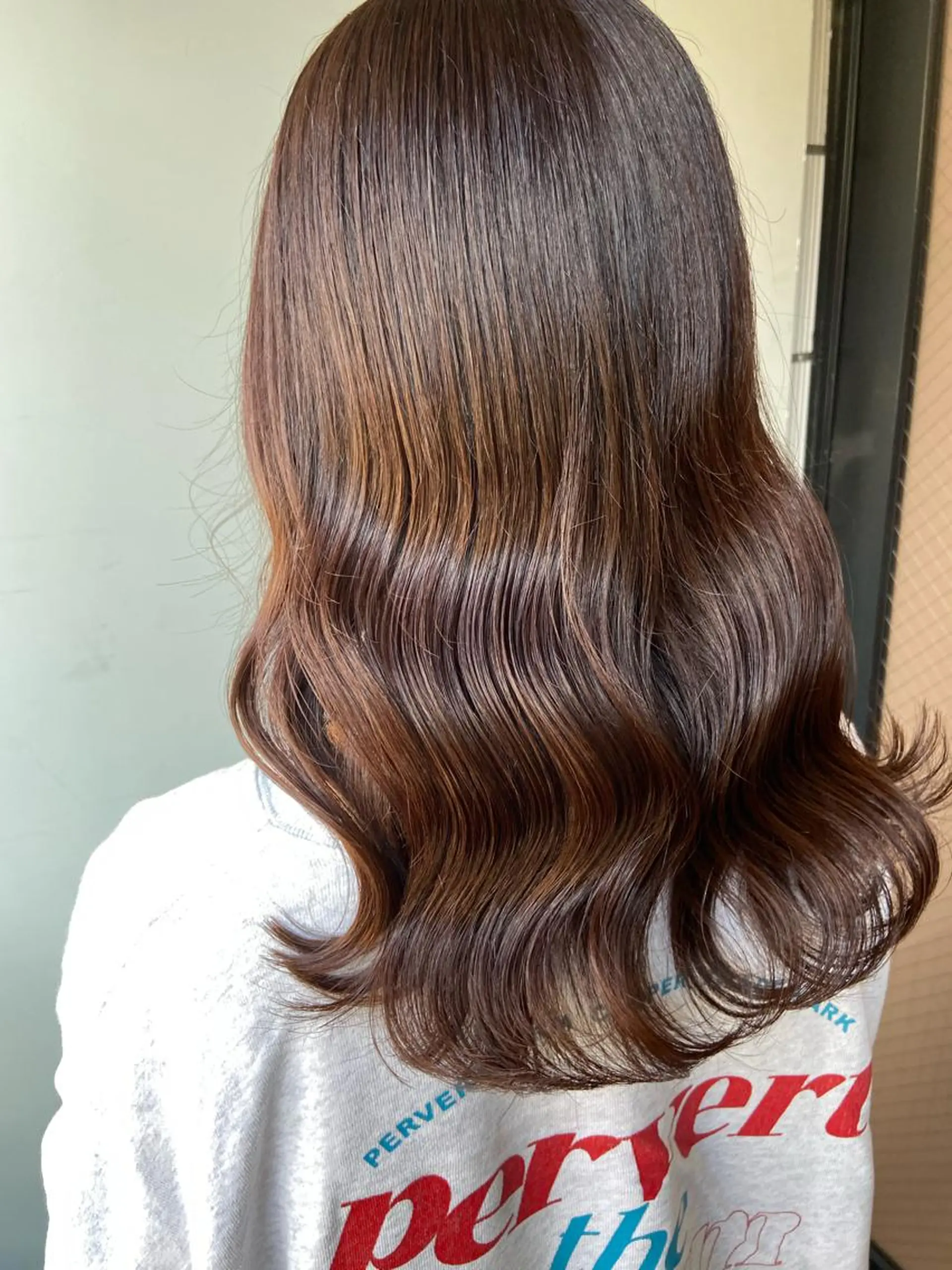 セミロング カラー ヘアアレンジ ヘアカラー トリートメント ヘッドスパ ヘアセット 💖艶と似合わせ💖 カラーカット💖のヘアスタイル