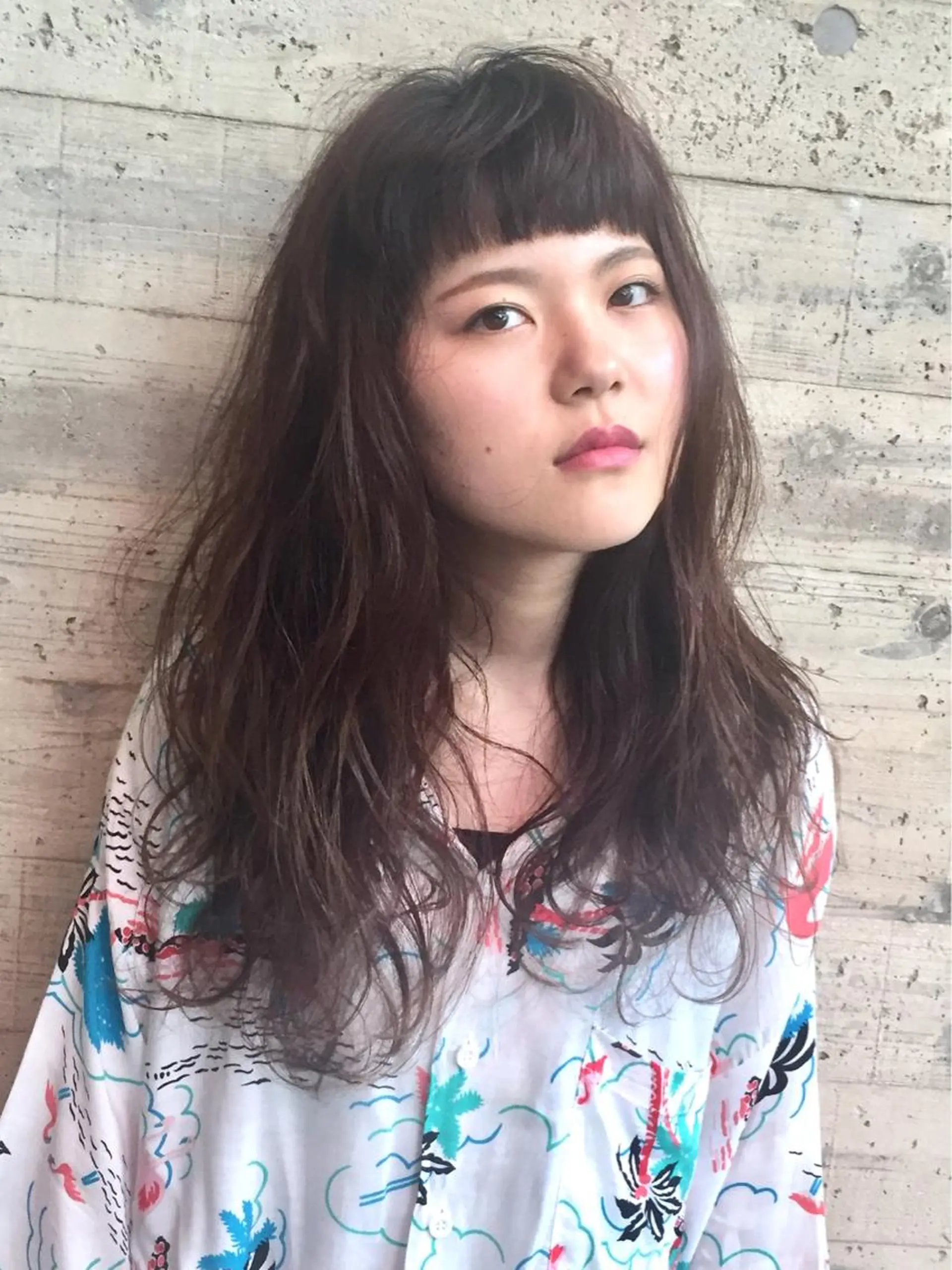 ロング カラー パーマ カラー特化サロン大阪 ルービック江坂/新城のヘアスタイル