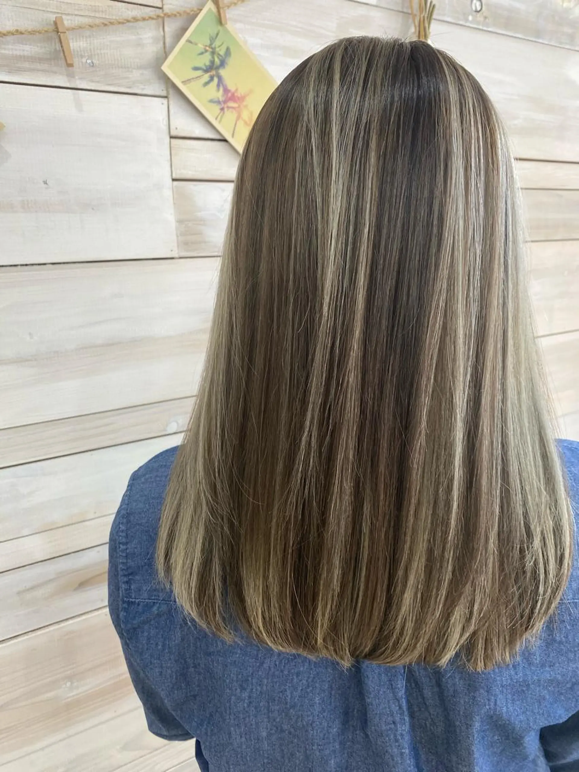 ロング カラー ハイライトカラー ハイライト attrait店長/ 柿本理沙のヘアスタイル