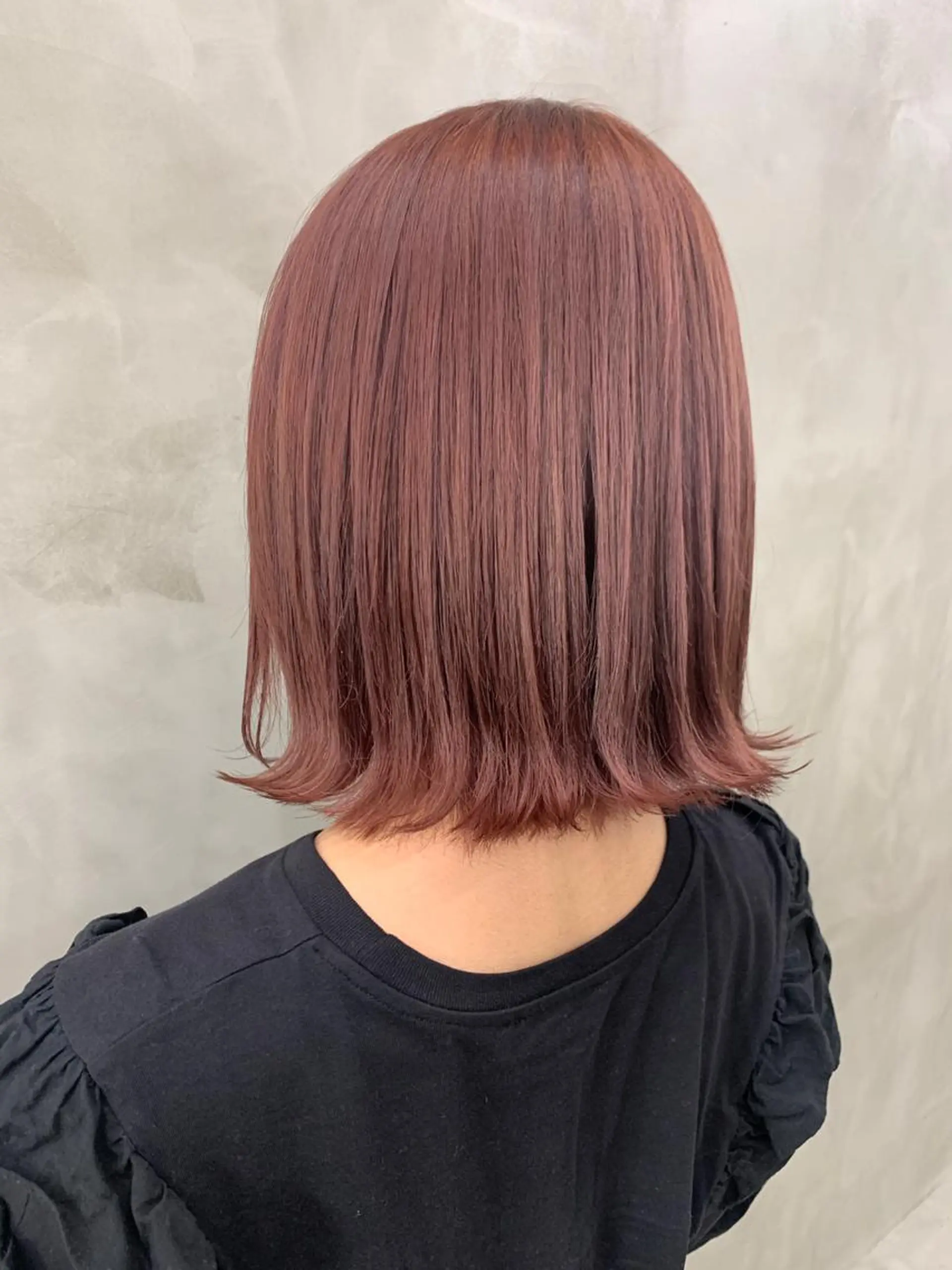 ミディアム カラー ベージュカラー ピンクカラー ピンクベージュ suu所属・🐝 hachi🐝のヘアスタイル