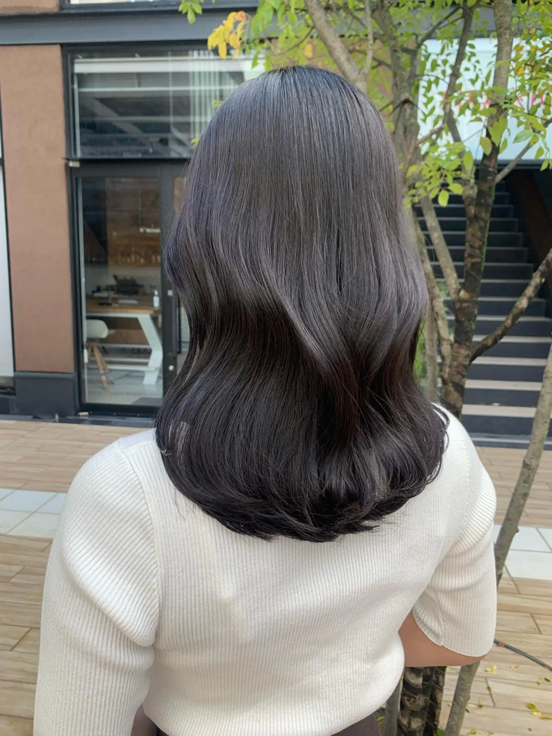 セミロング カラー ヘアアレンジ カット ヘアカラー トリートメント yuka .のヘアスタイル