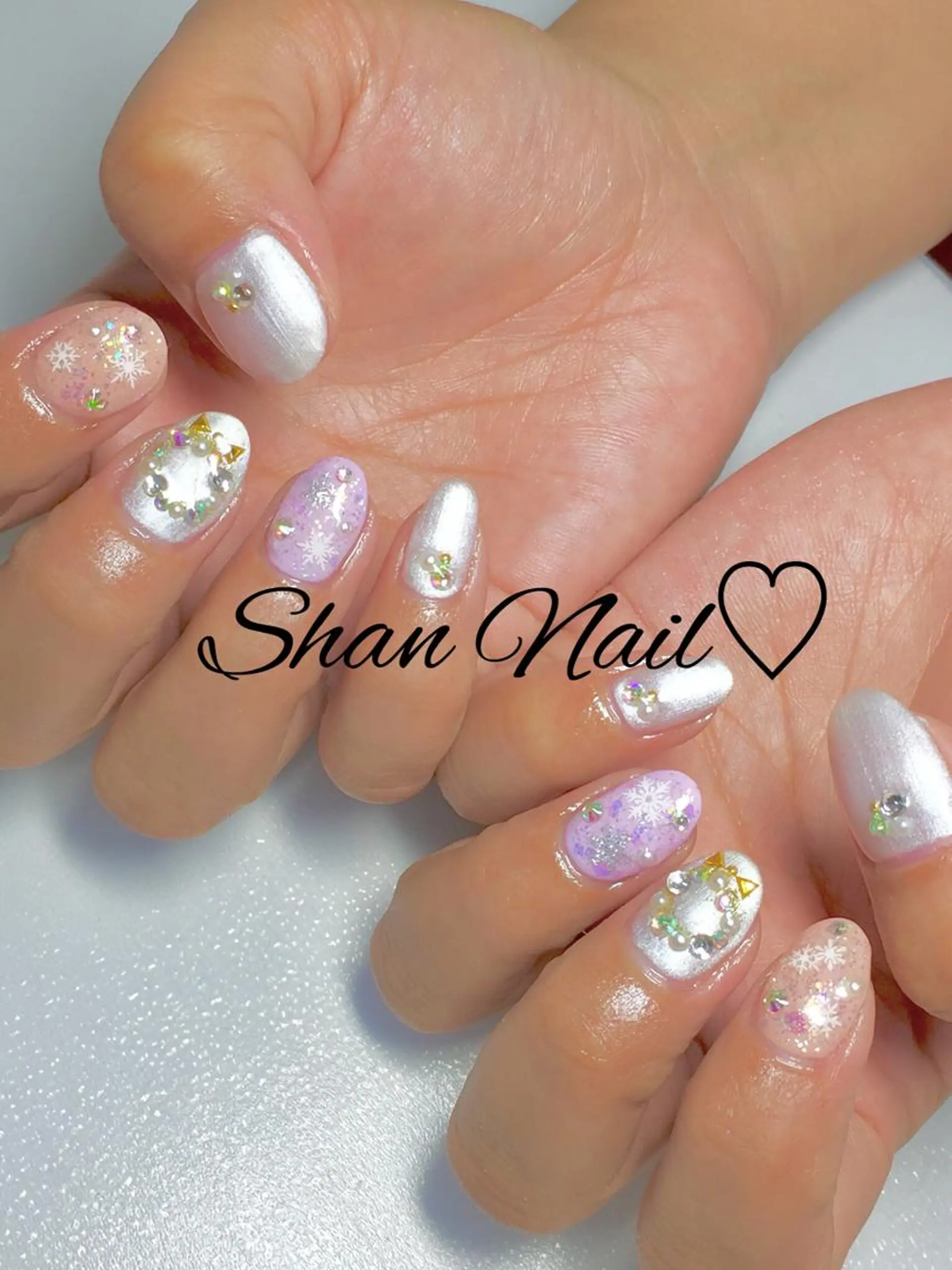 ネイル 冬ネイル クリスマス Shan Nailのネイルデザイン