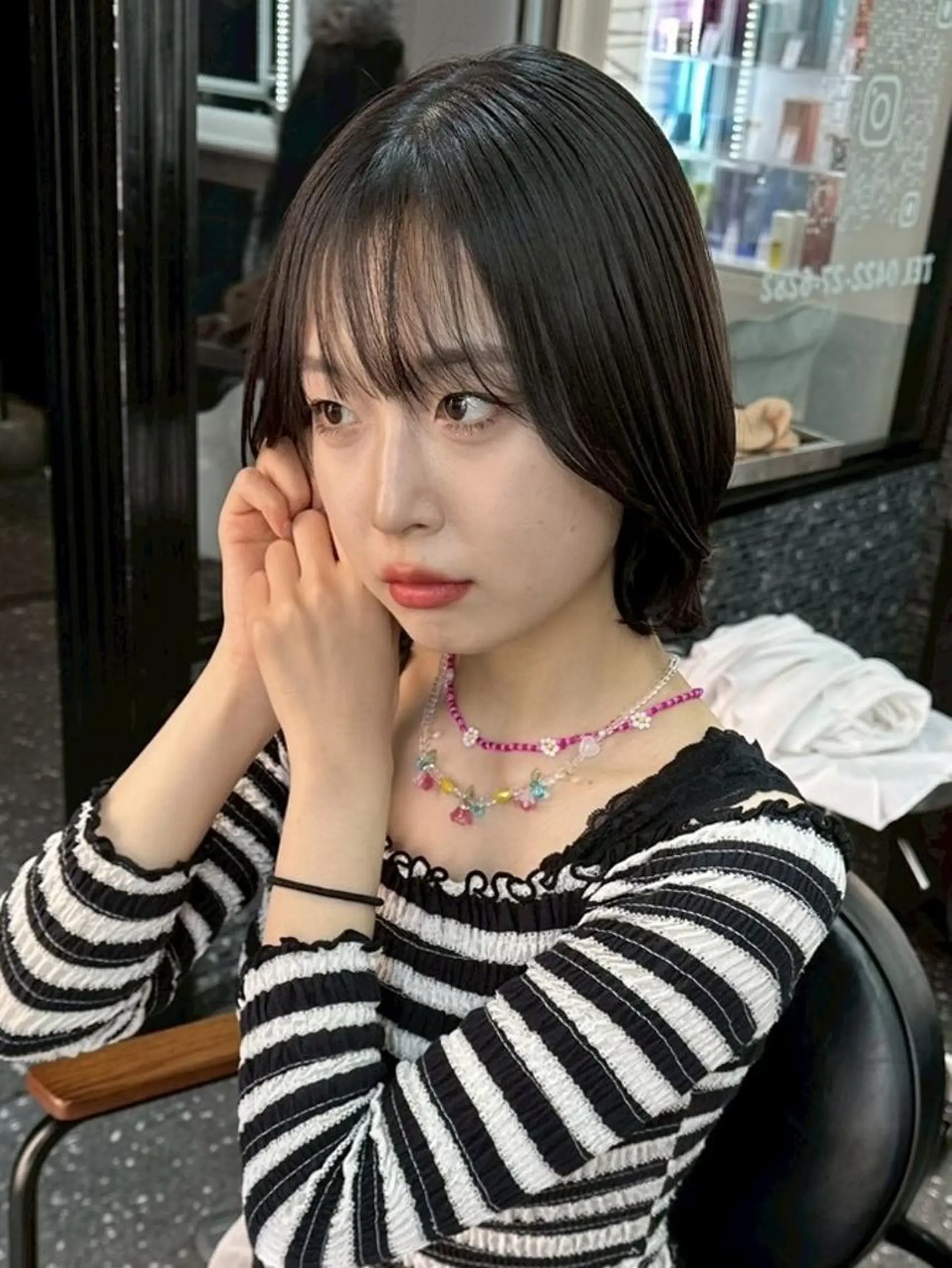 ロング カラー カット 髪質改善/美髪矯正 /高田馬場/Renのヘアスタイル