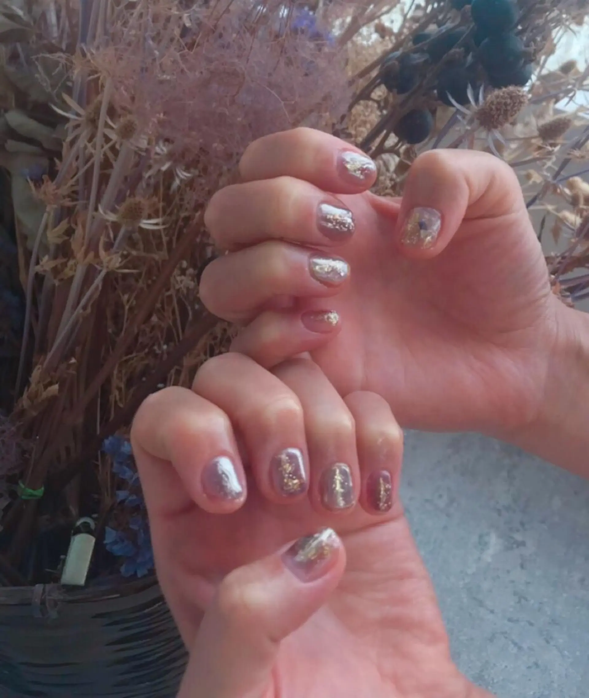 ネイル アートネイル ブルー ジェルネイル スカルプネイル 豊橋美容院 ソンリエのヘアスタイル