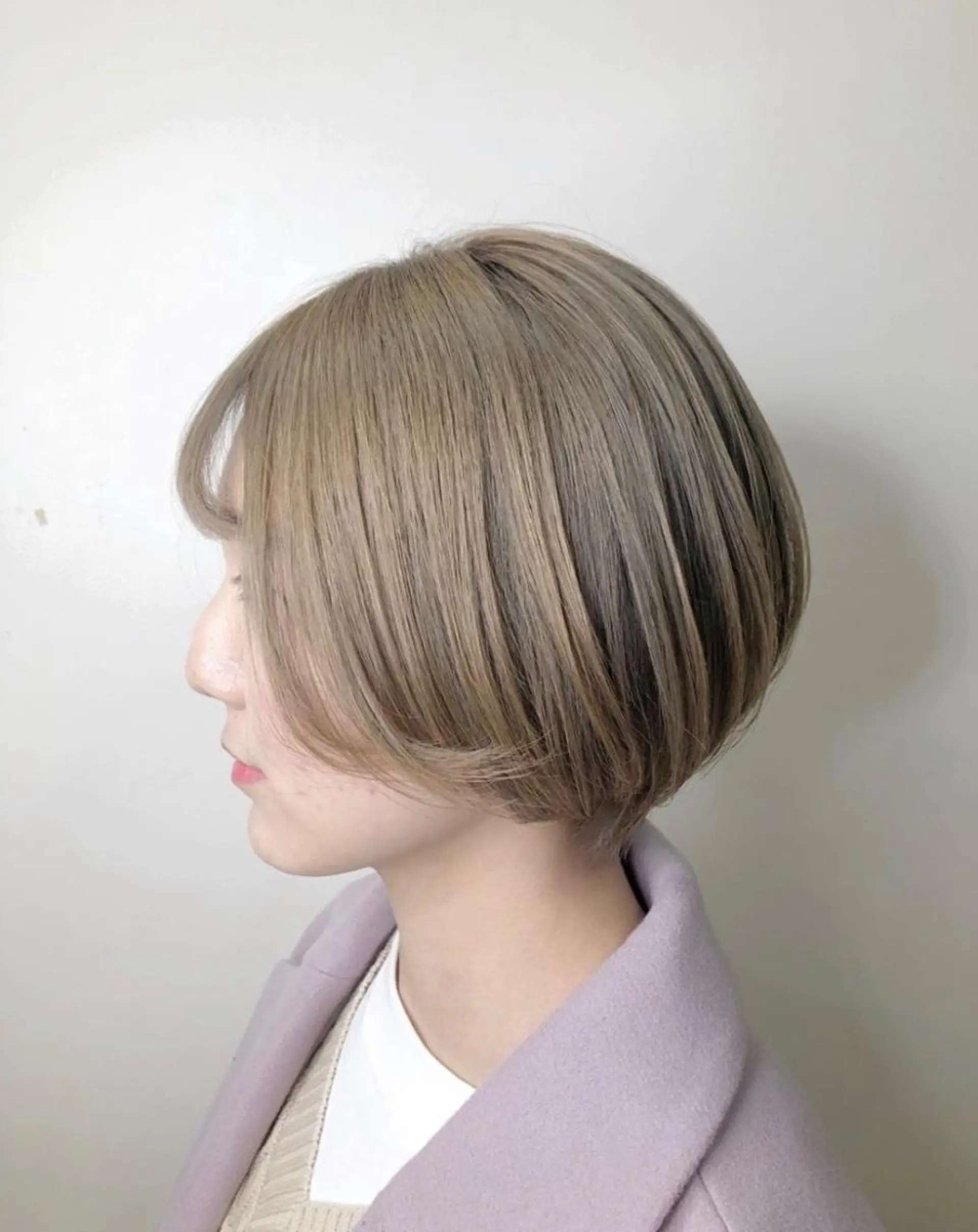 ショート カラー 透明感カラー ハイトーンカラー ショートヘア Kimura Miyukiのマツエク・マツパデザイン