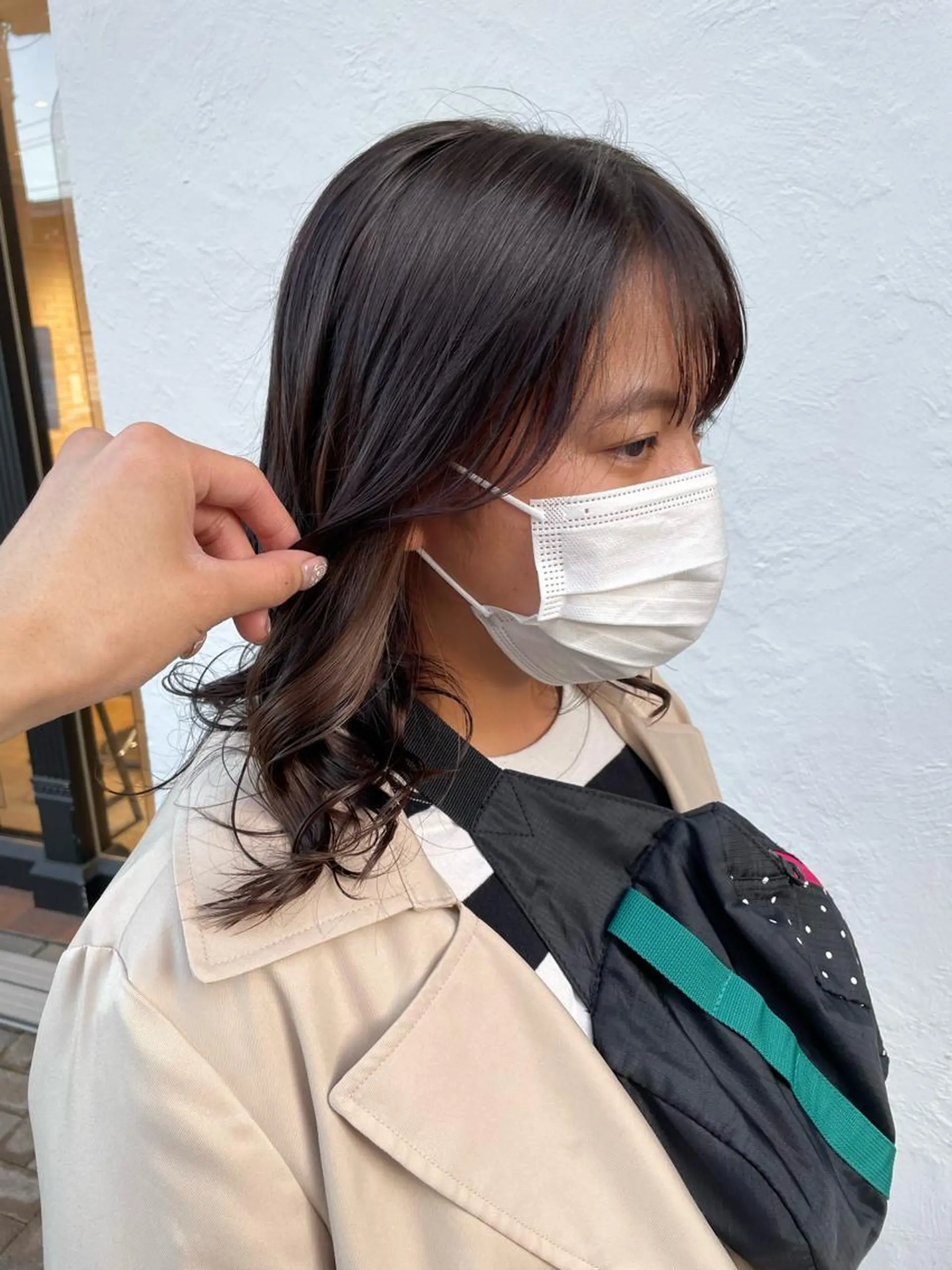 ミディアム 亀川蓮 Agu hairのヘアスタイル