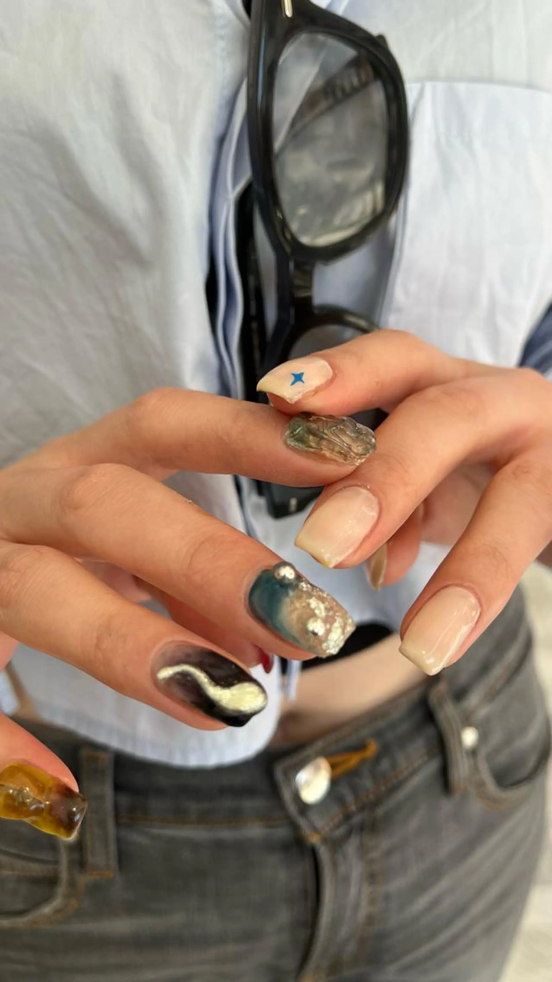 カラー ネイル マツエク・マツパ ニュアンスネイル mai🤍縮毛酸性ス トレート/アイリストのヘアスタイル