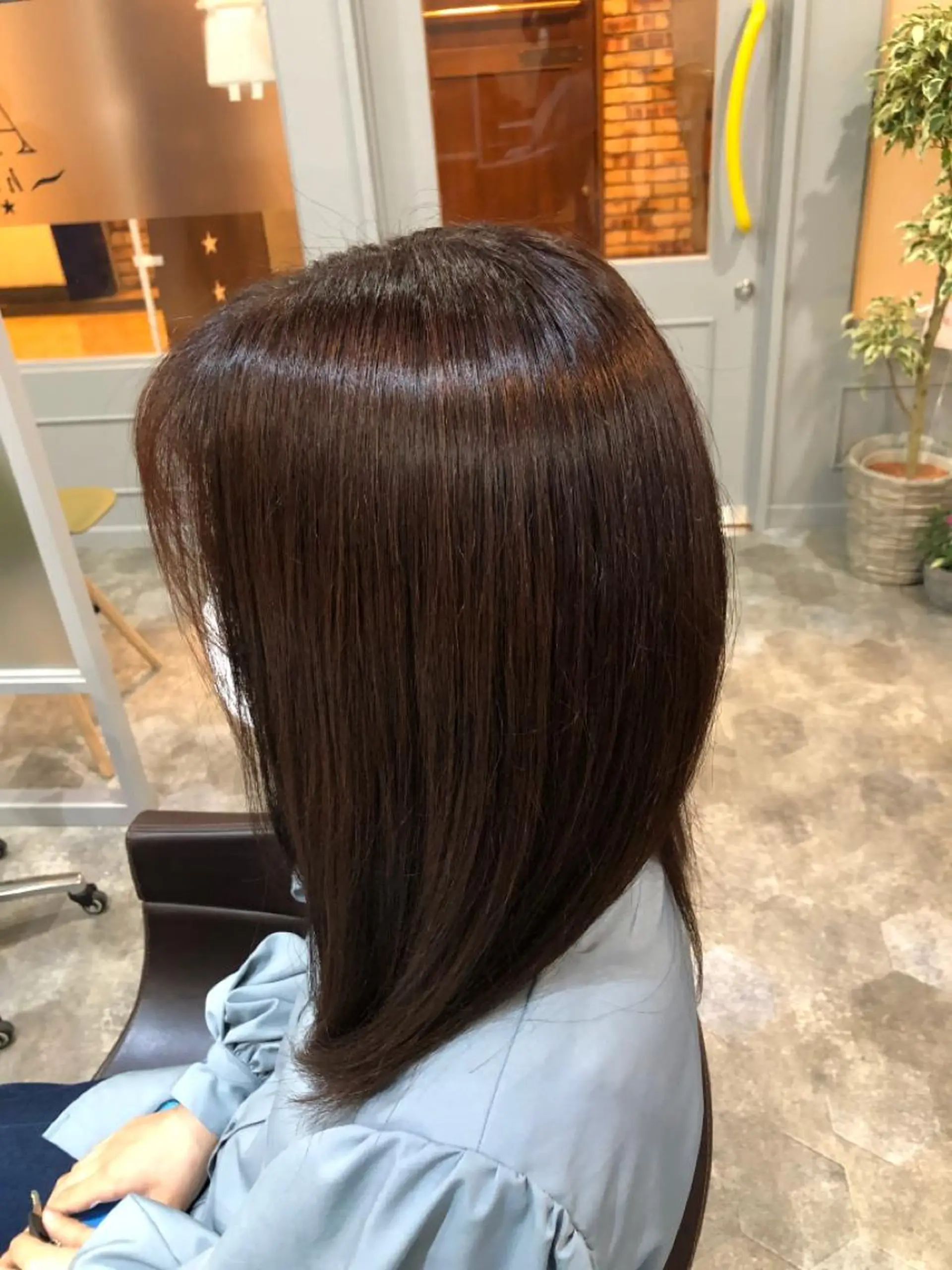 ミディアム カラー カット ヘアカラー トリートメント hair care ACRO店長　谷のヘアスタイル