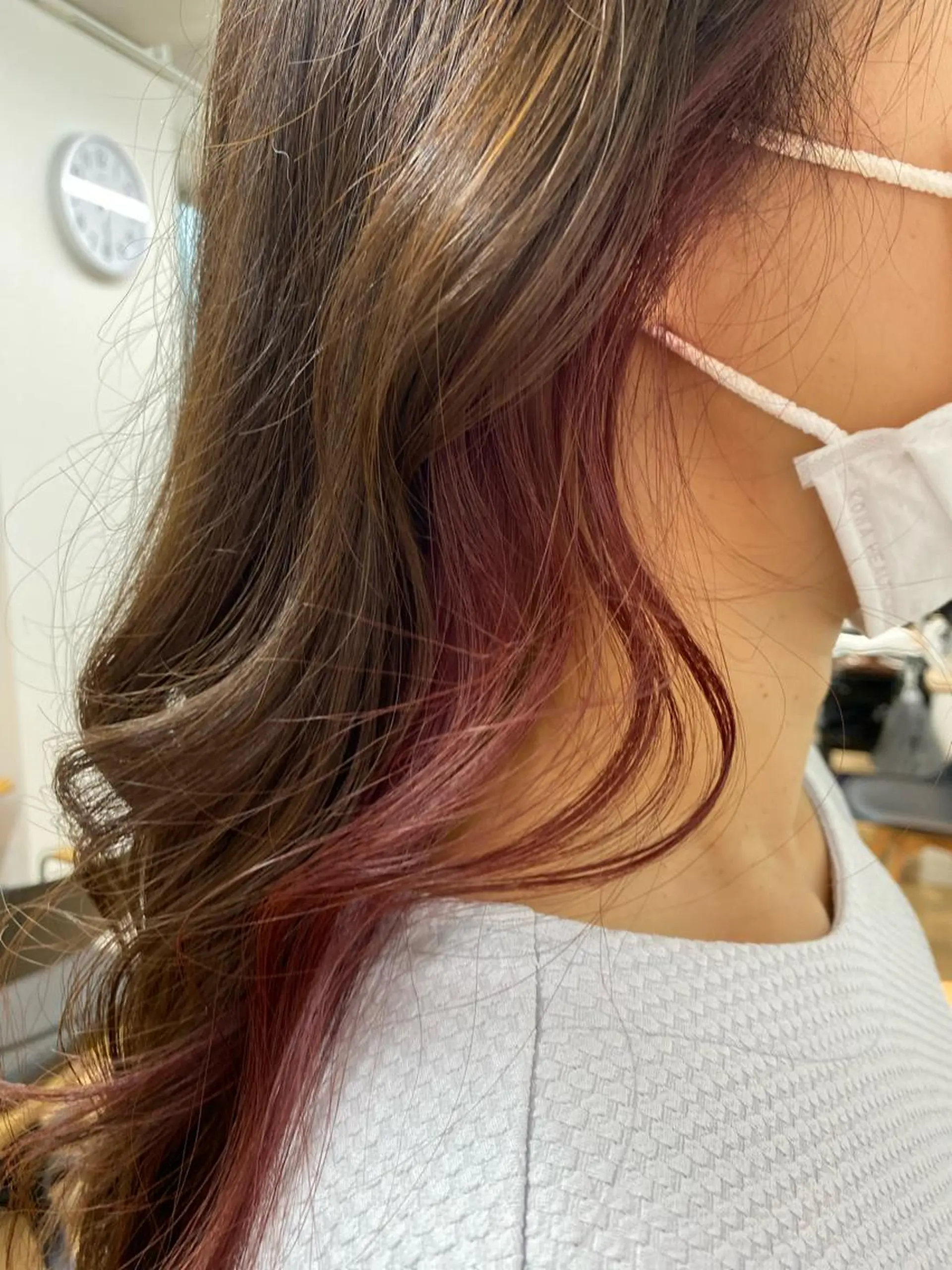 ロング カラー イヤリングカラー インナーカラー HIRAGA MIKIのヘアスタイル