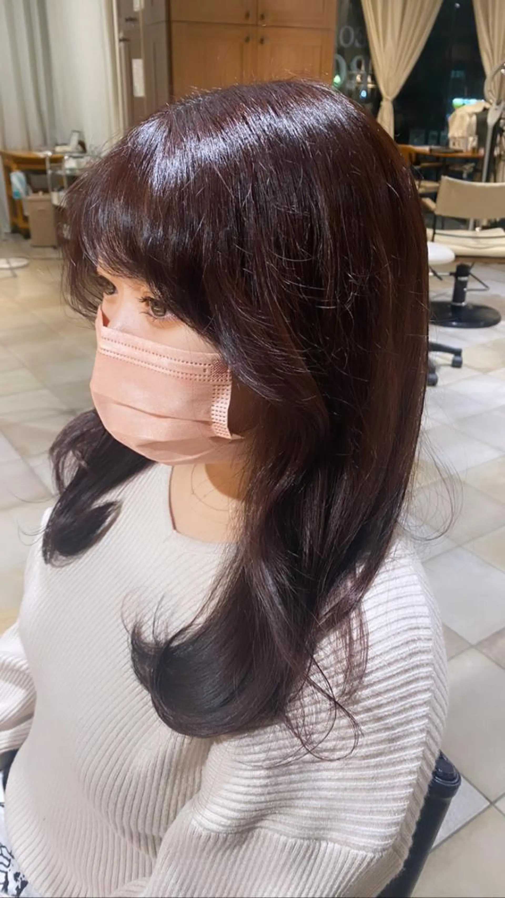 セミロング バイオレットブラウン 【ROA】 MISUZU✨のヘアスタイル