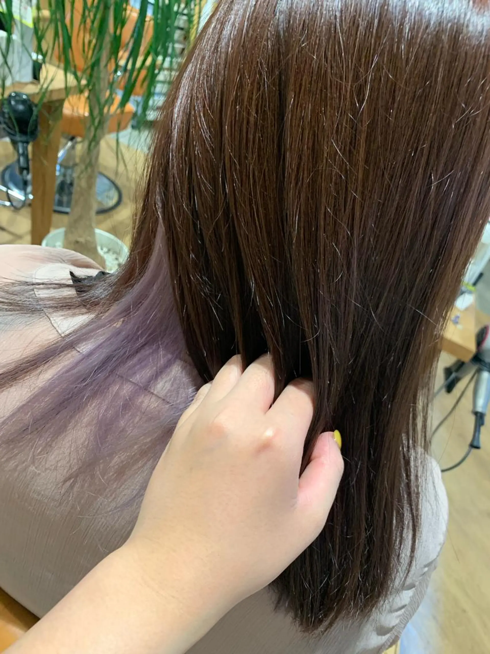セミロング カラー カット ヘアカラー yamauchi mikuのヘアスタイル