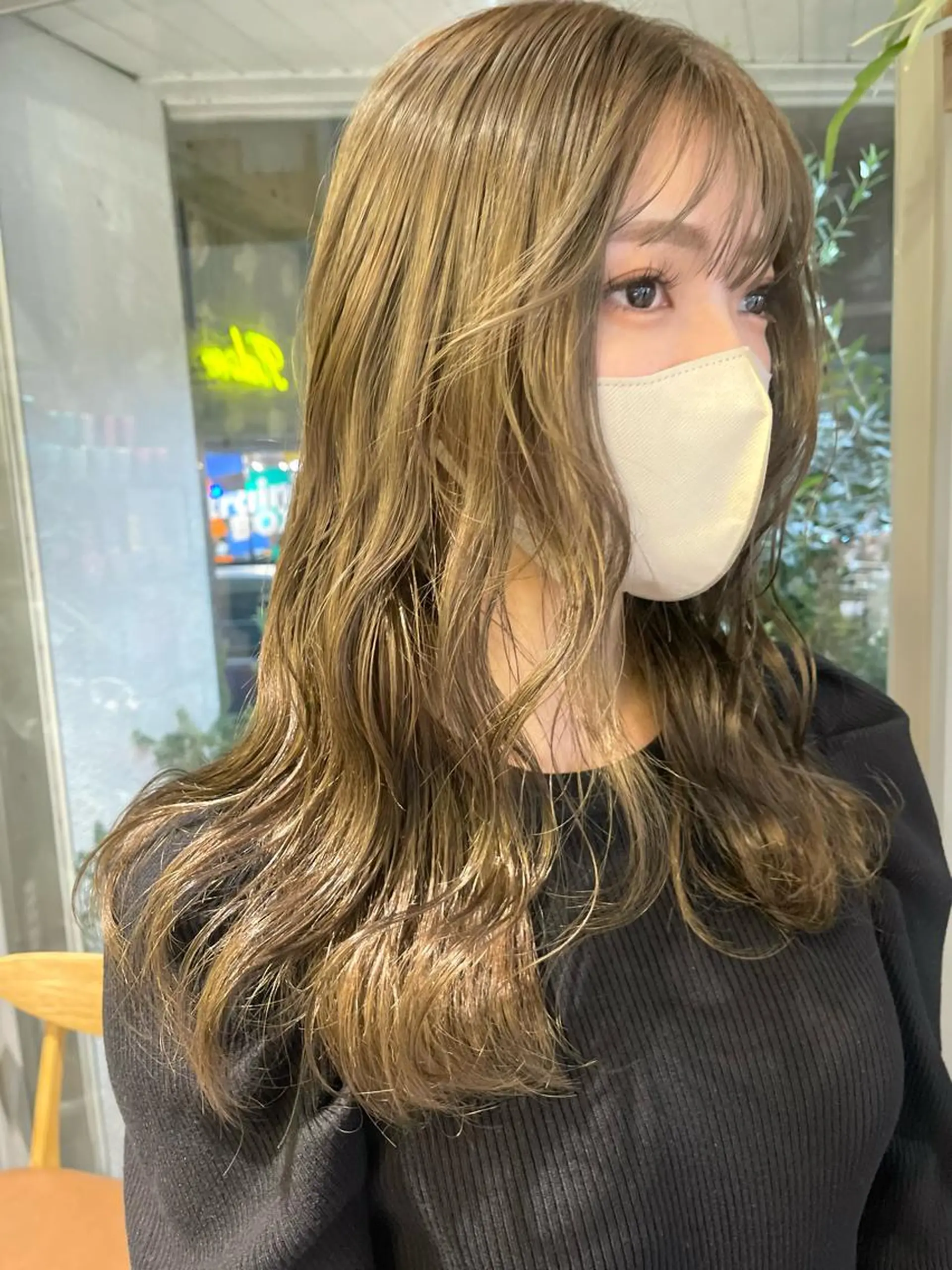 セミロング ヘアカラー ano ♡のヘアスタイル