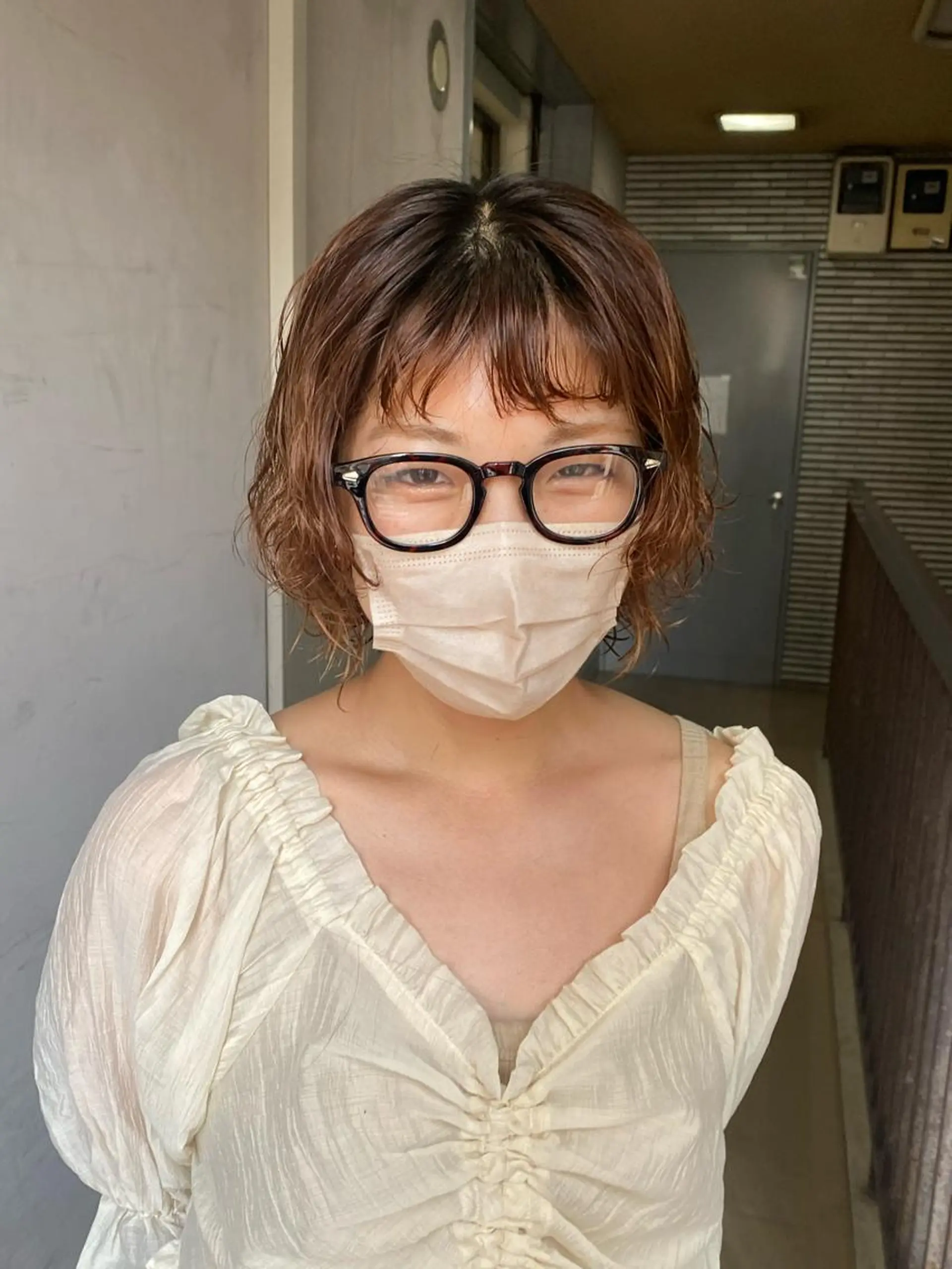 ショート パーマ 竹内 柚子のヘアスタイル