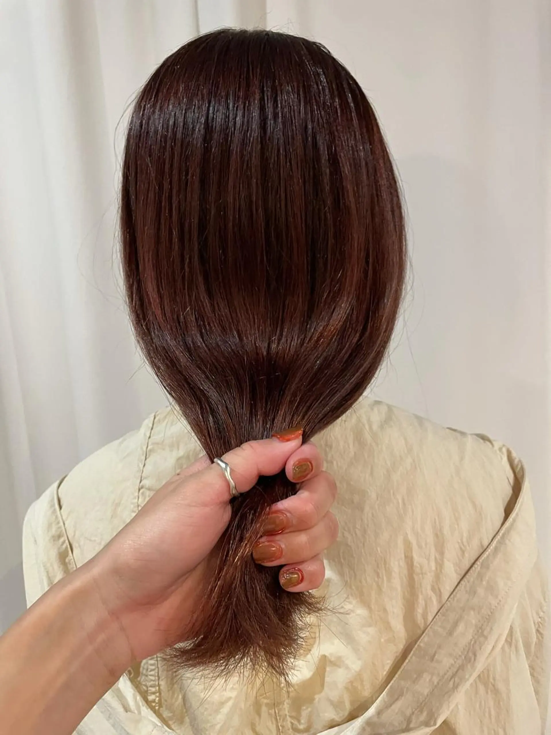 セミロング カラー ベージュカラー ブリーチ ブリーチなしカラー ピンクカラー ピンクベージュ ヘアカラー トリートメント 中目黒🌼 🌼ハナのヘアスタイル