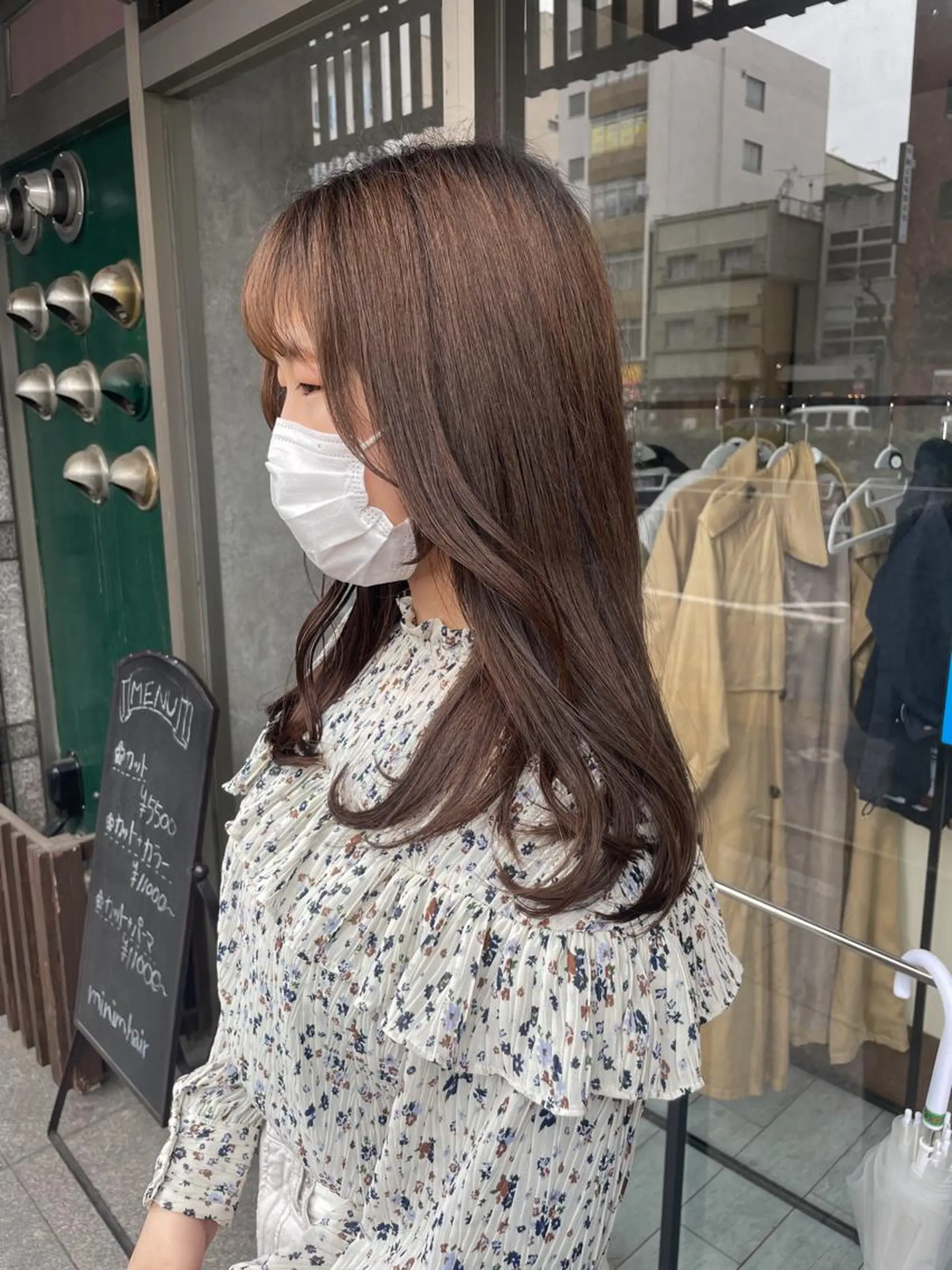 セミロング カラー レイヤー/高橋 みく /池下/千種のヘアスタイル