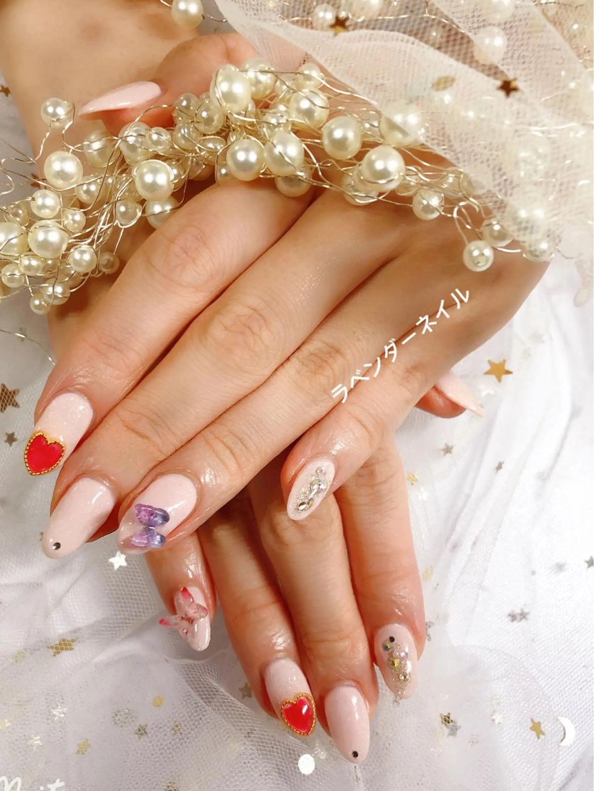 ネイル ラベンダー💖日暮里 ルル💖ネイルのネイルデザイン