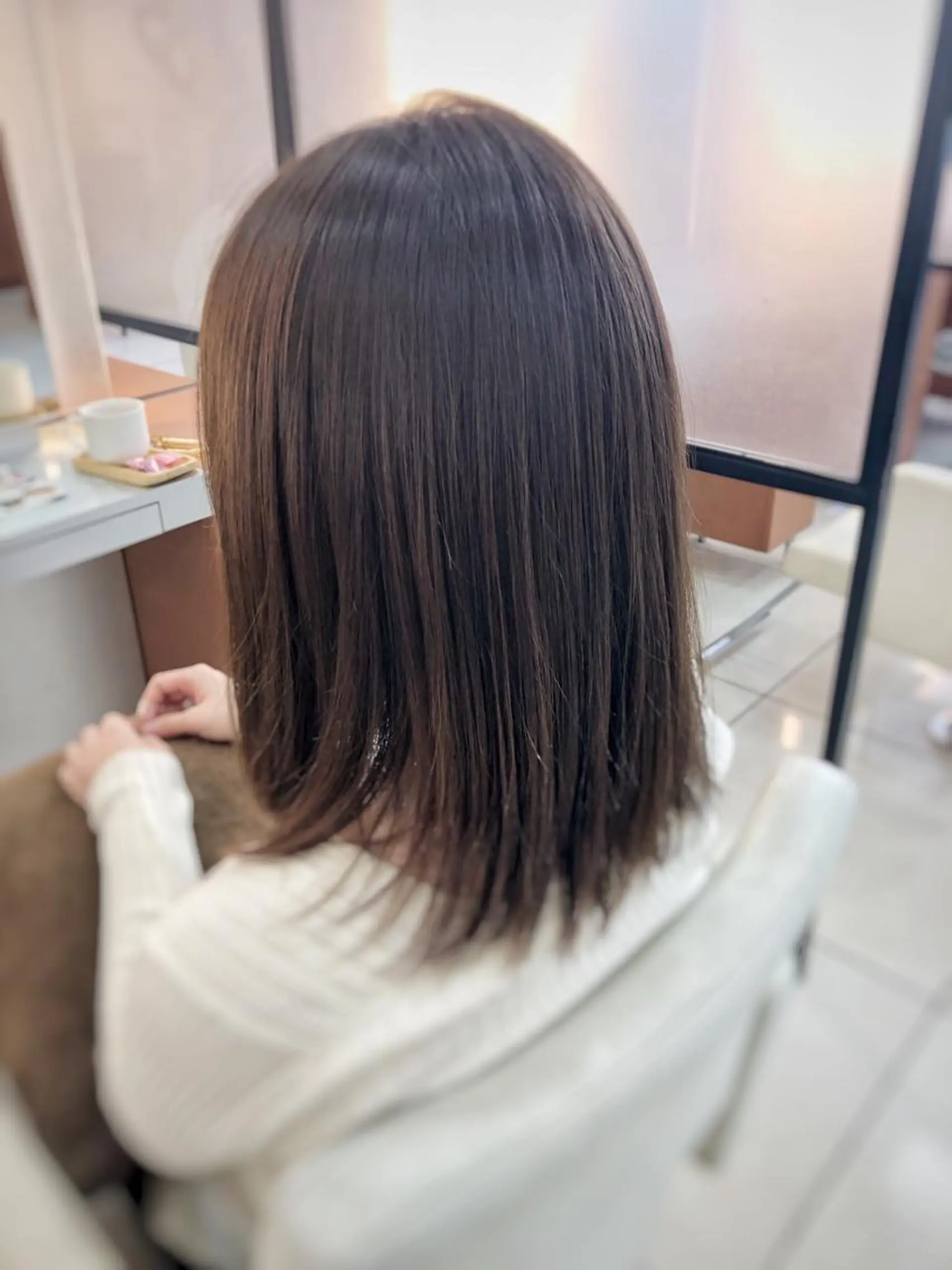 セミロング ナカタケ ユウのヘアスタイル