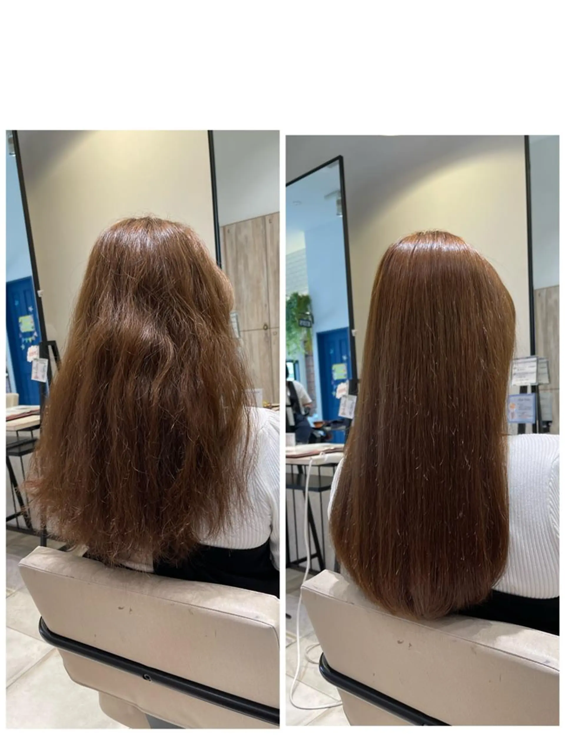 ロング カット 縮毛矯正 【✨オープン記念✨】 Meteor 祝田のヘアスタイル