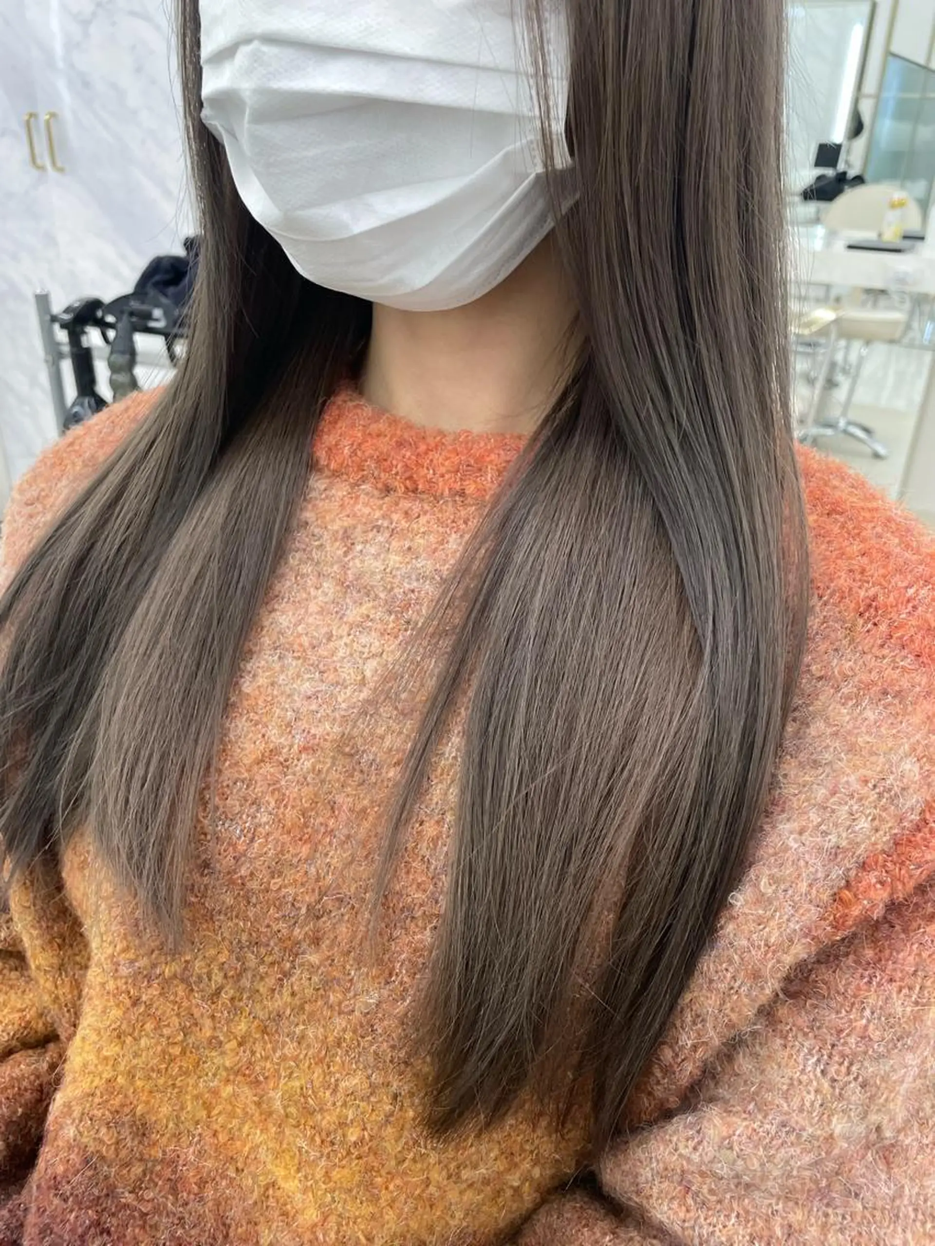 ロング カラー ヘアカラー COA GINZA 空也/前髪/顔まわりのヘアスタイル