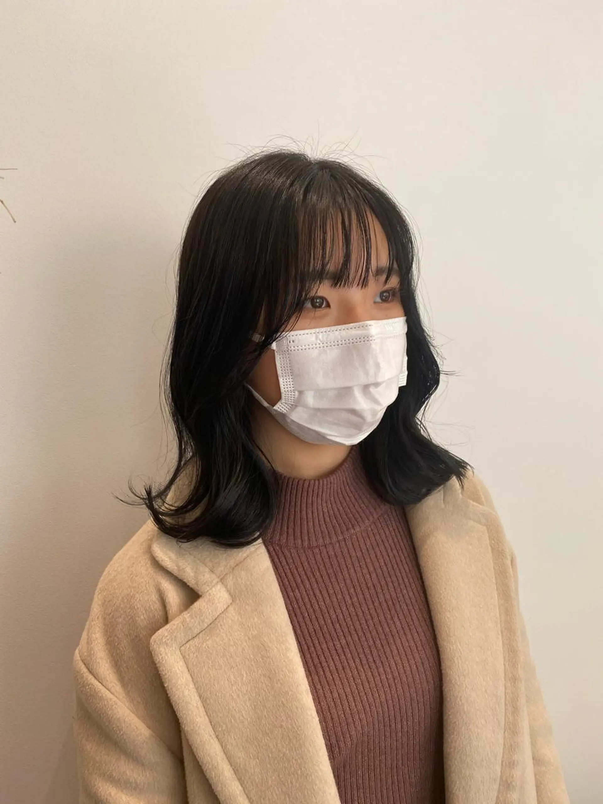 ミディアム カラー くびれヘア 韓国風ヘア くびれレイヤー レイヤーカット カット 和歌山韓国ヘア🌙 MOEのヘアスタイル
