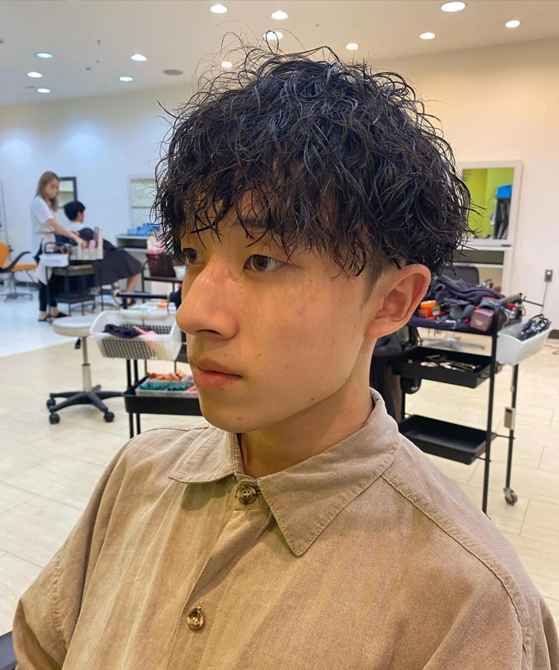 パーマ メンズ フェードカット メンズパーマ プードルパーマ メンズツイストパーマ ツイストスパイラルパーマ 年間2000名担当◎ パーマ職人/仲原佑樹のヘアスタイル