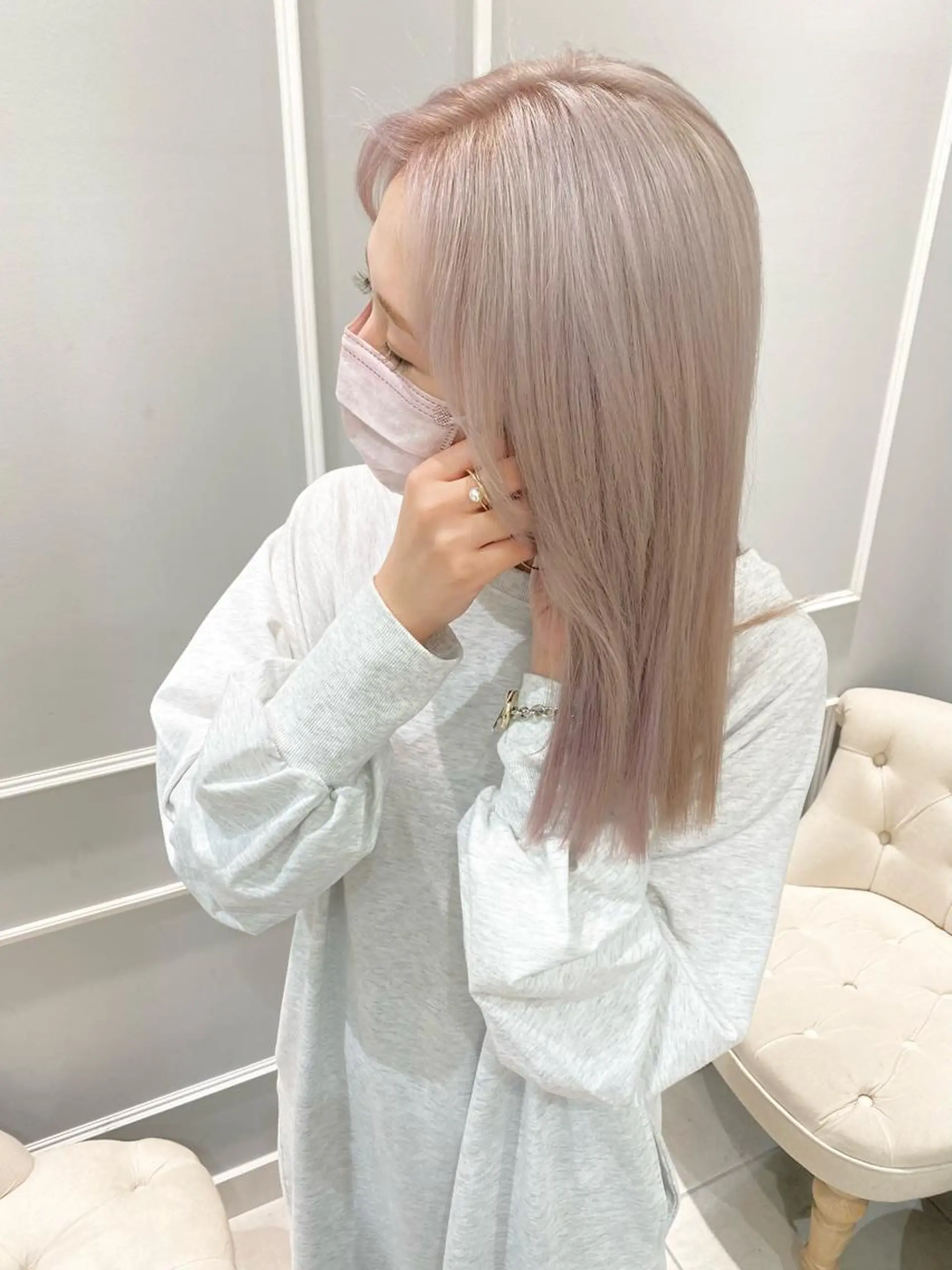 ロング 似合わせ艶髪カラー ❤️ハダユミのヘアスタイル