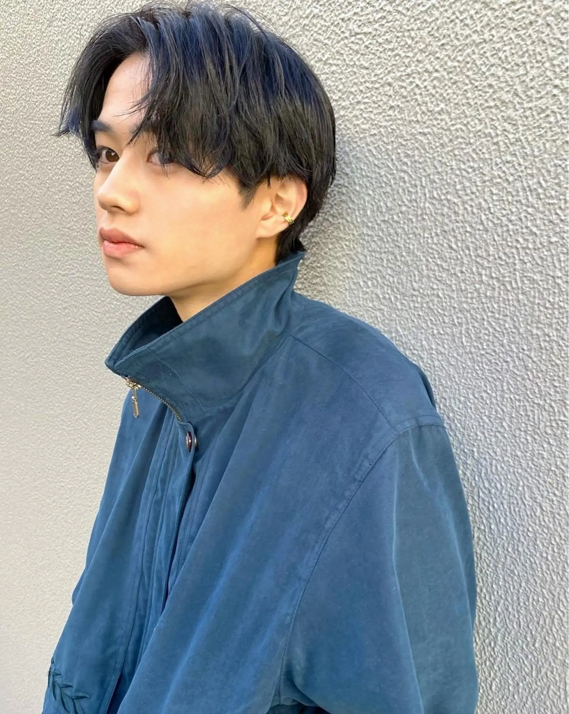 メンズ センターパート 刈り上げ kitin  吉祥寺 山岸花のヘアスタイル