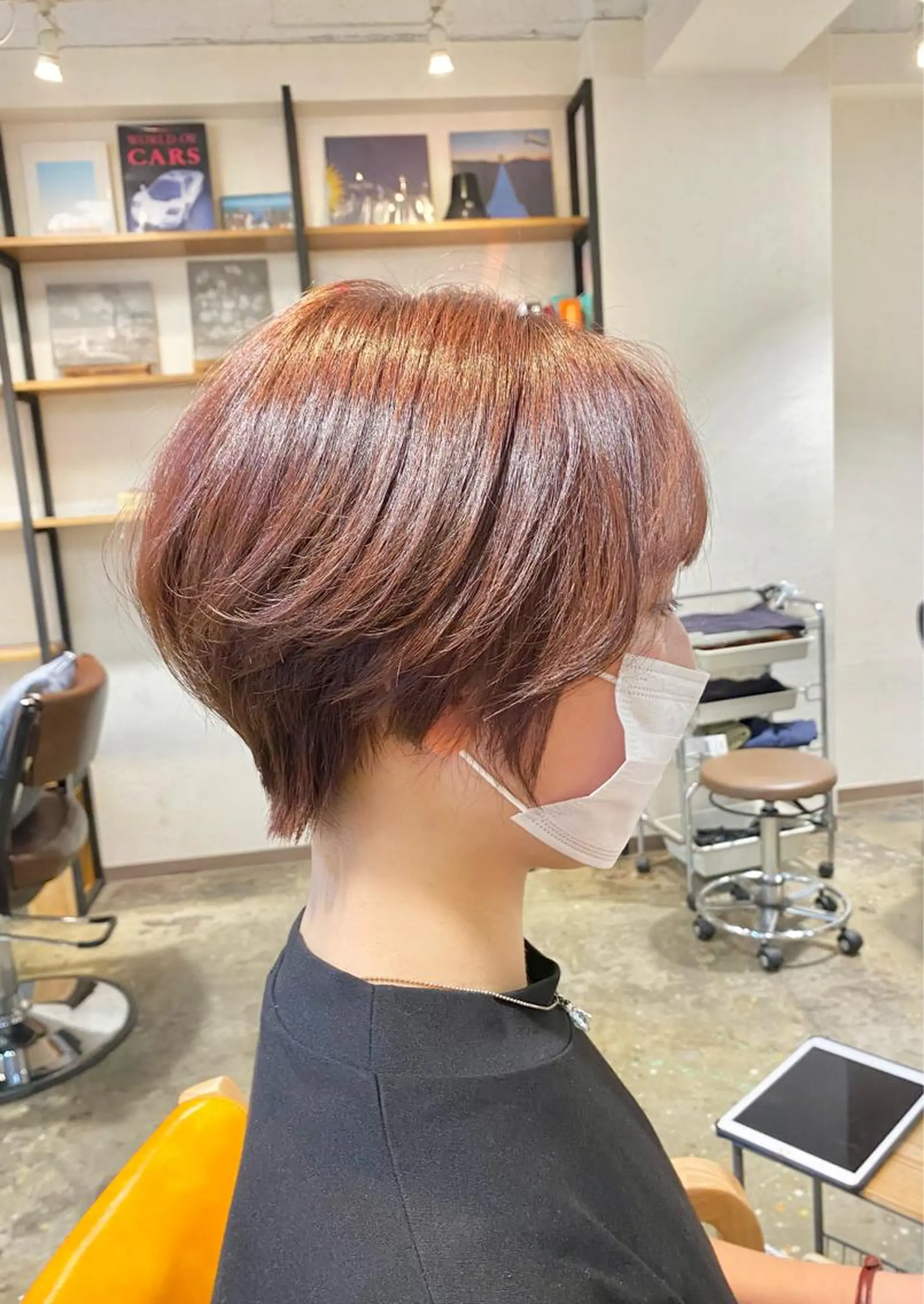 ショート カラー ショート　縮毛矯正 レイヤー🌿FUKUのヘアスタイル
