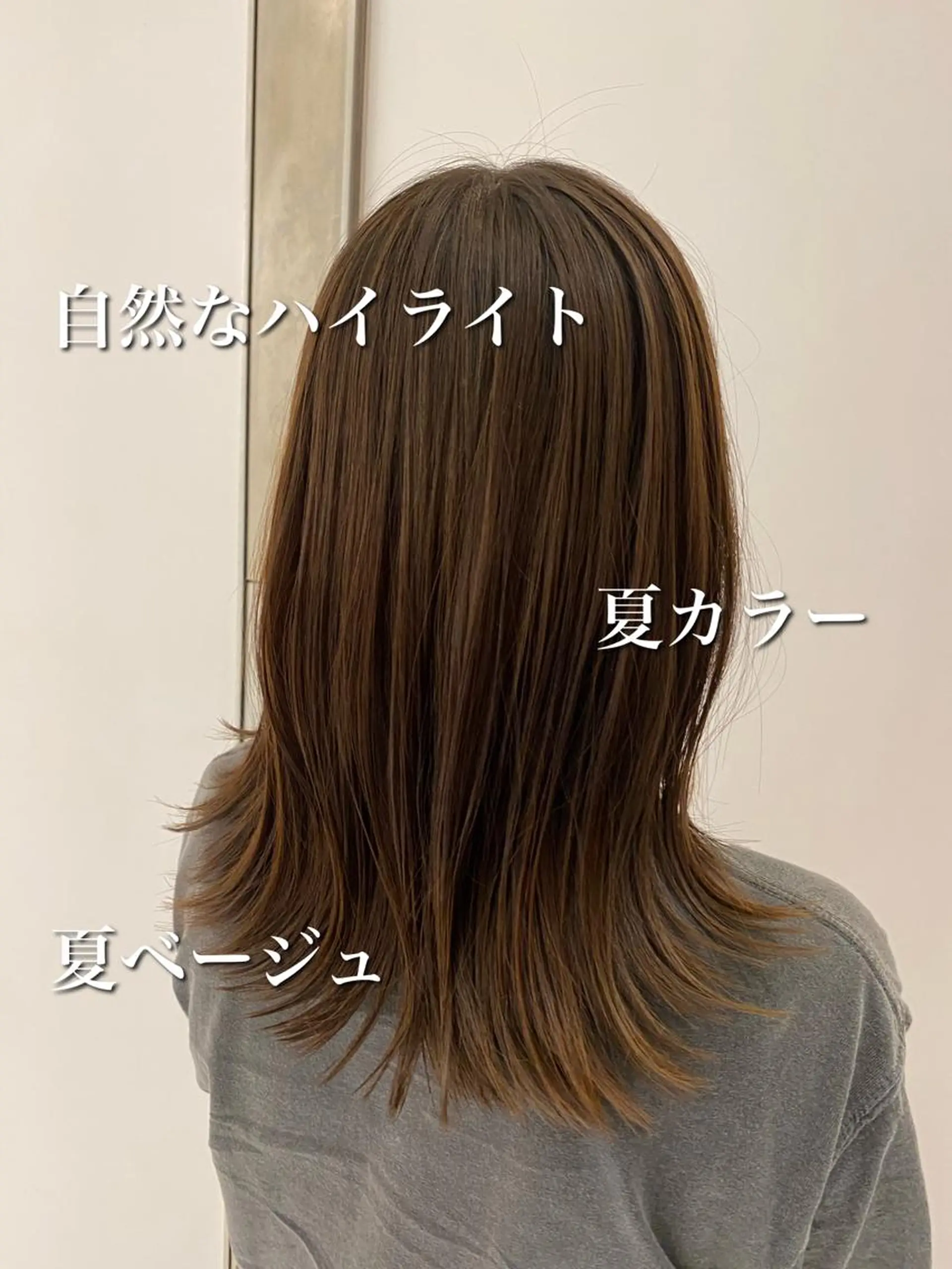 ミディアム カラー ハイライトカラー ハイライト ❤️パーマ美容師✂︎ 井口美緒のヘアスタイル