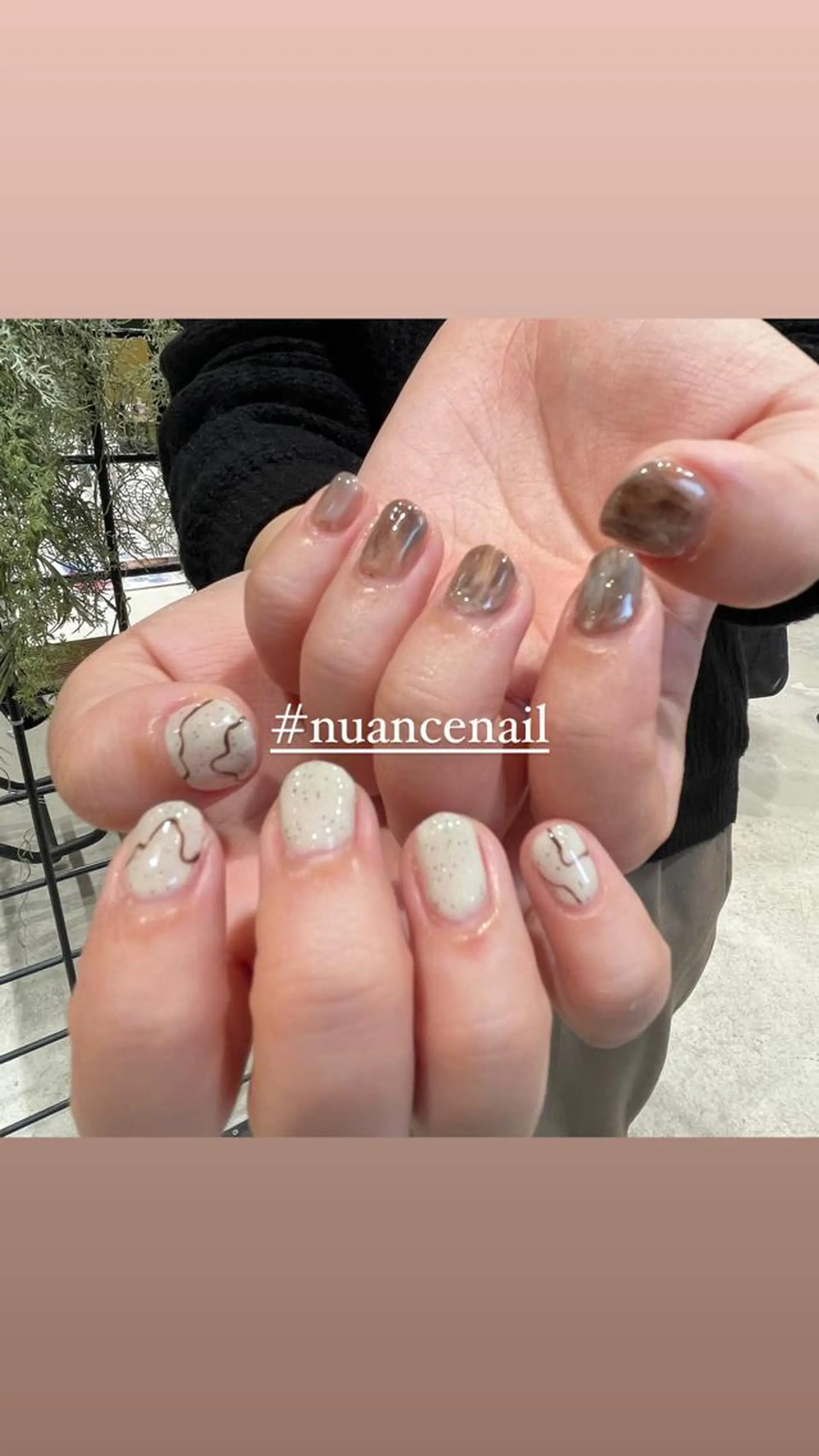 ネイル ニュアンスネイル ハンドネイル 淡色ネイル 🎀moeのネイルデザイン