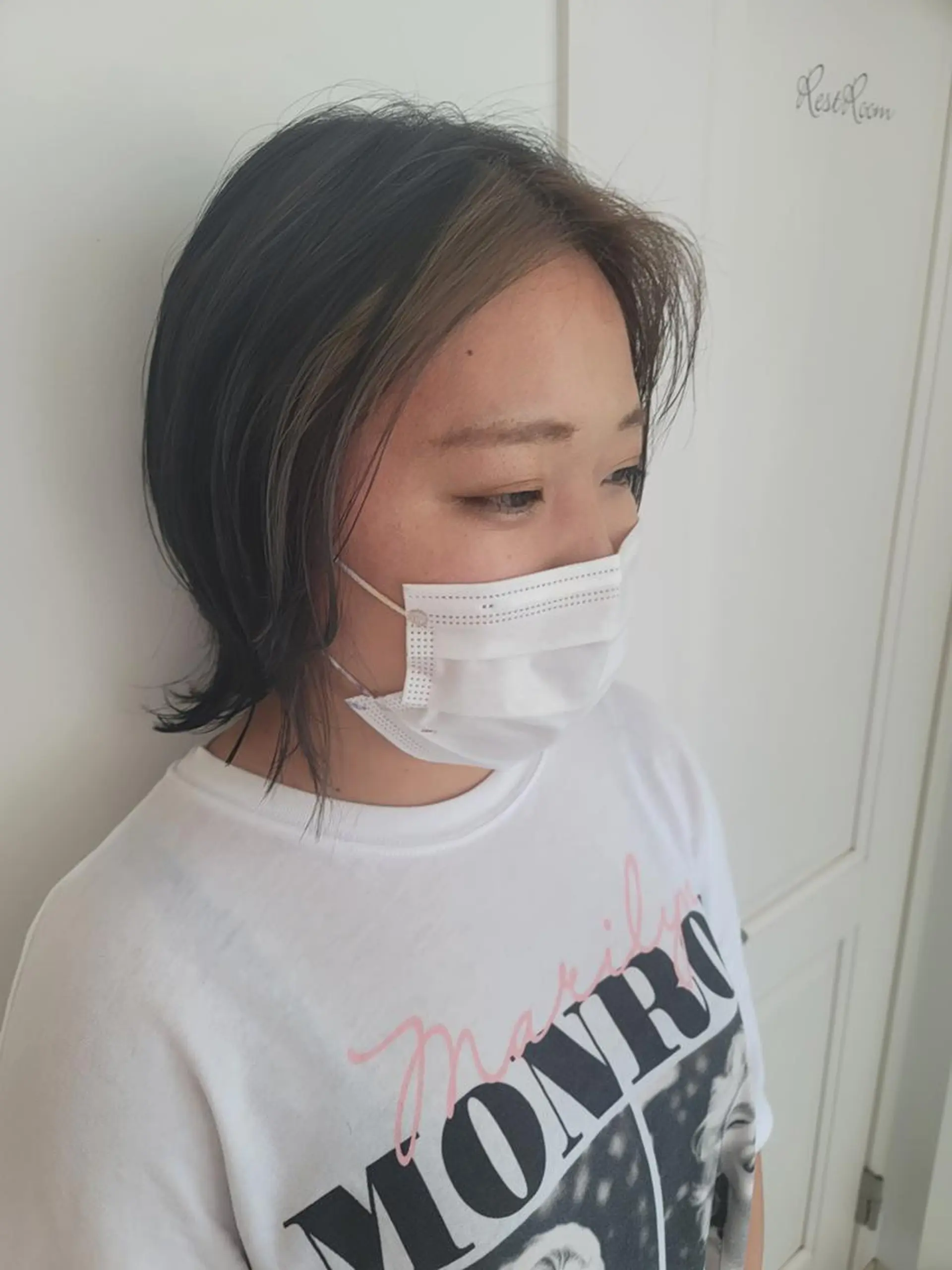 ショート カラー ミストバング  フェイスフレーミング インナーカラー ウルフカット 鈴木 翠のヘアスタイル