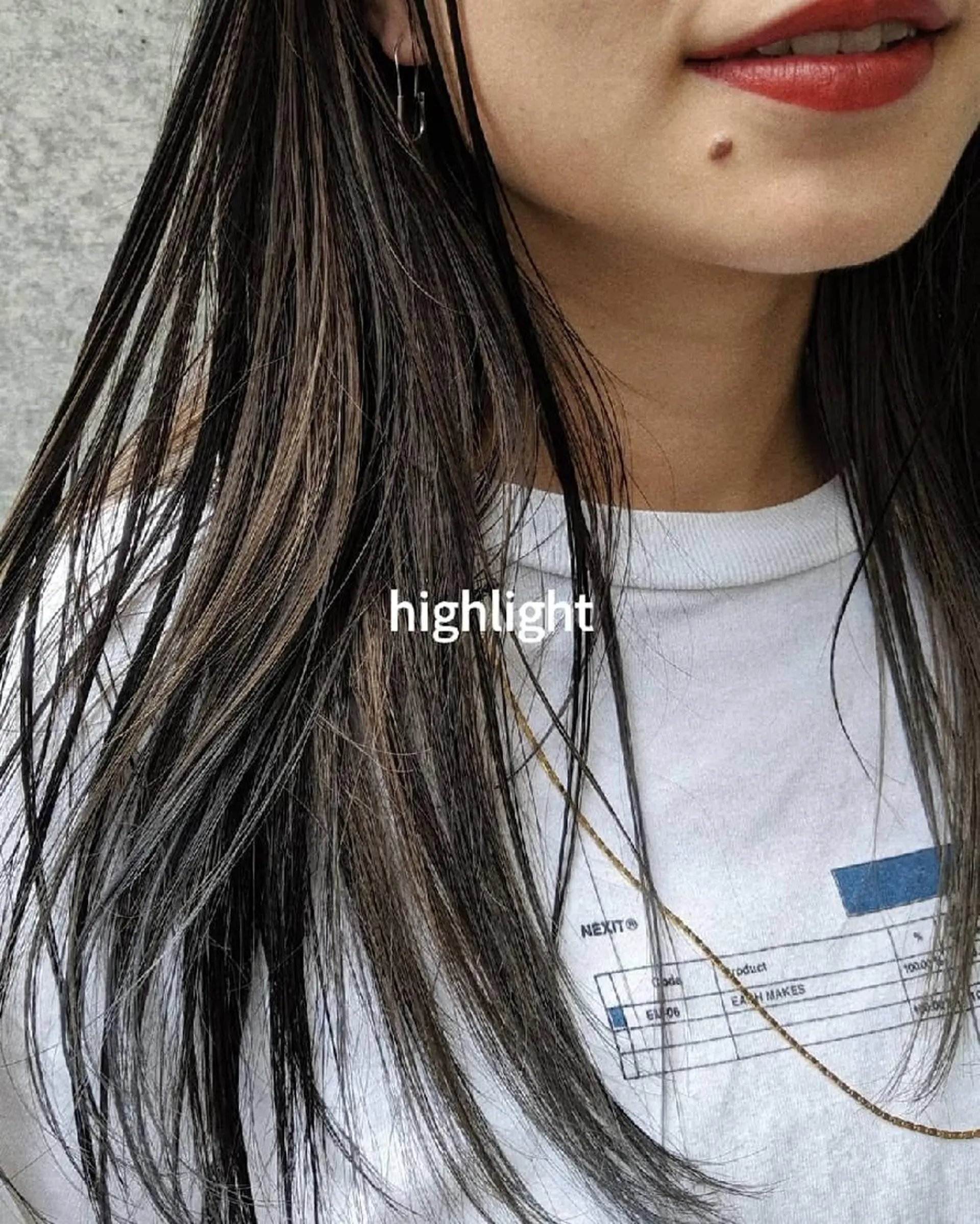 セミロング ヘアアレンジ カット ヘアカラー トリートメント mowen RUIのヘアスタイル